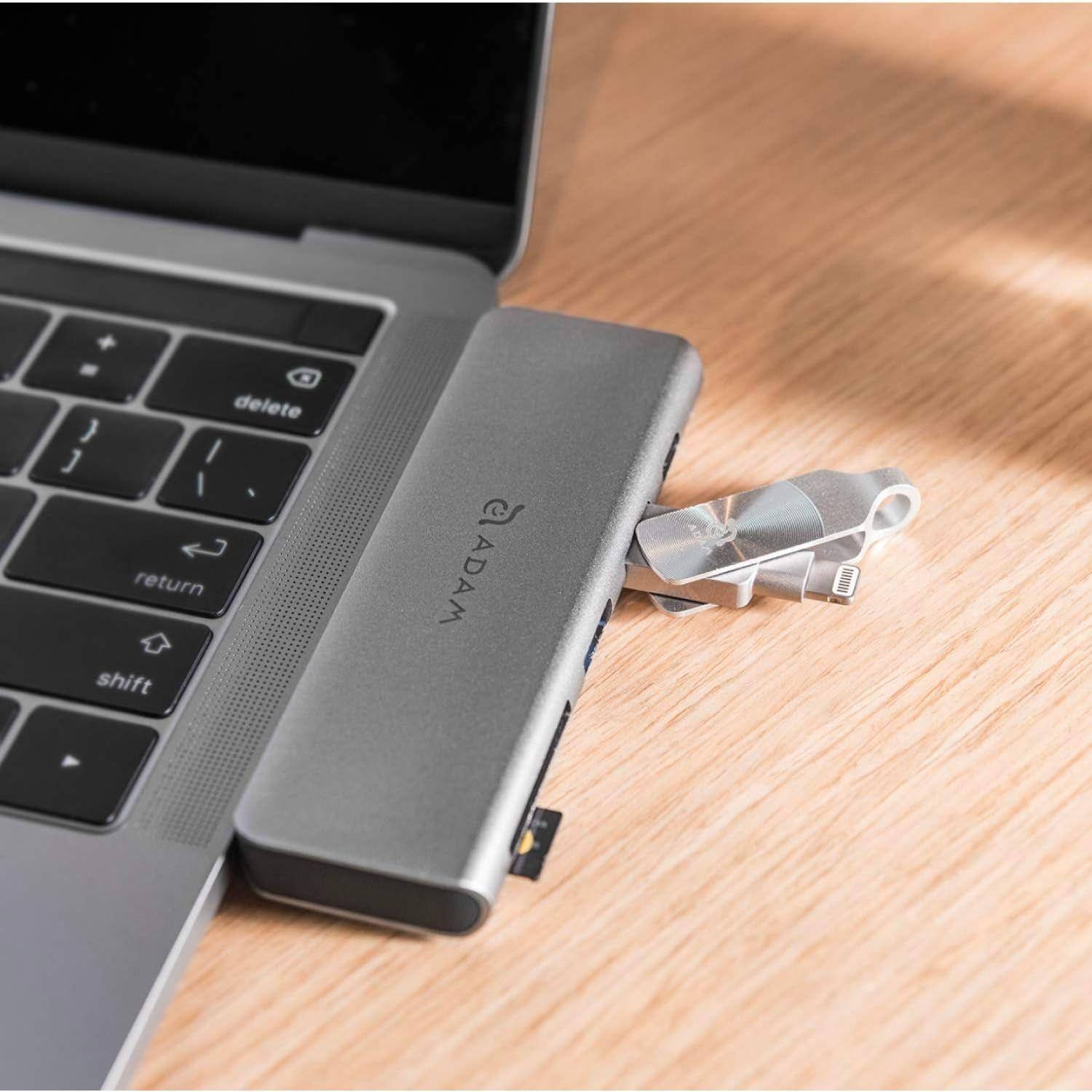 Adaptador Hub Usb-c Adam Elements 5 En 1-8