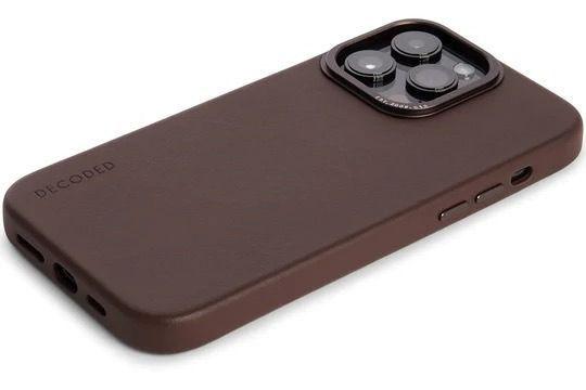 Funda Cuero Backcover Magsafe Para iPhone 14 Max Decoded Café-3
