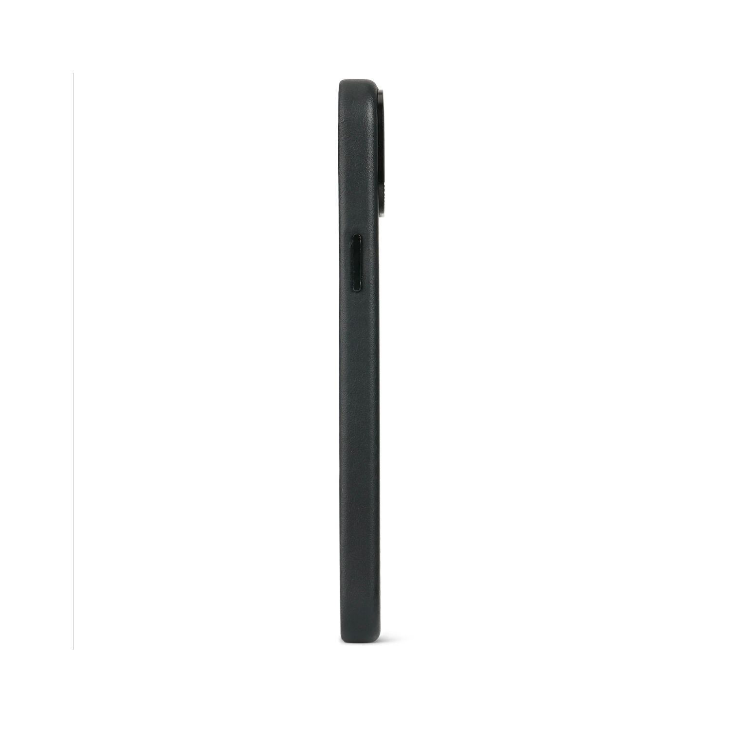 Funda cuero Backcover con MagSafe iPhone 15 Decoded Negro-3