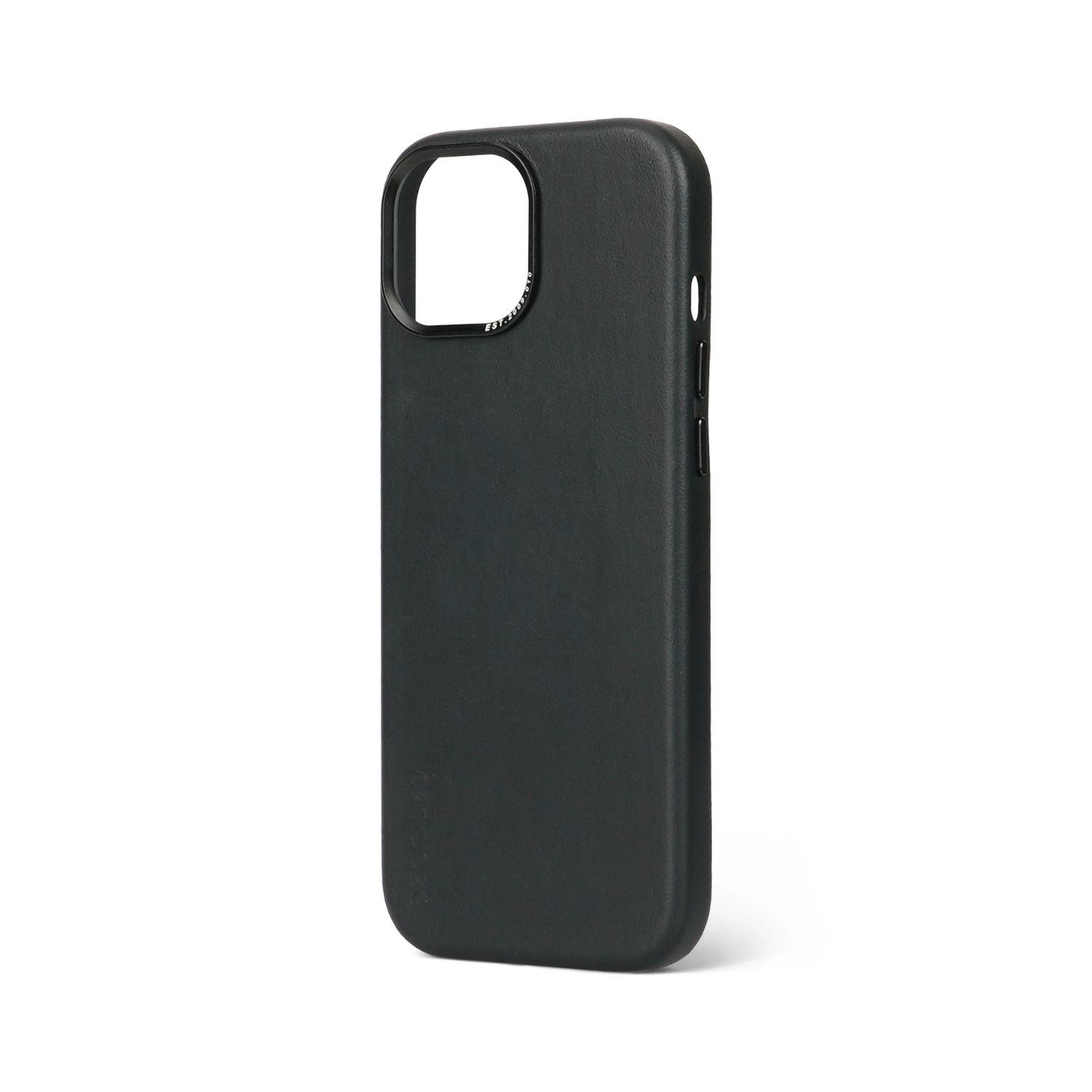 Funda cuero Backcover con MagSafe iPhone 15 Decoded Negro-4