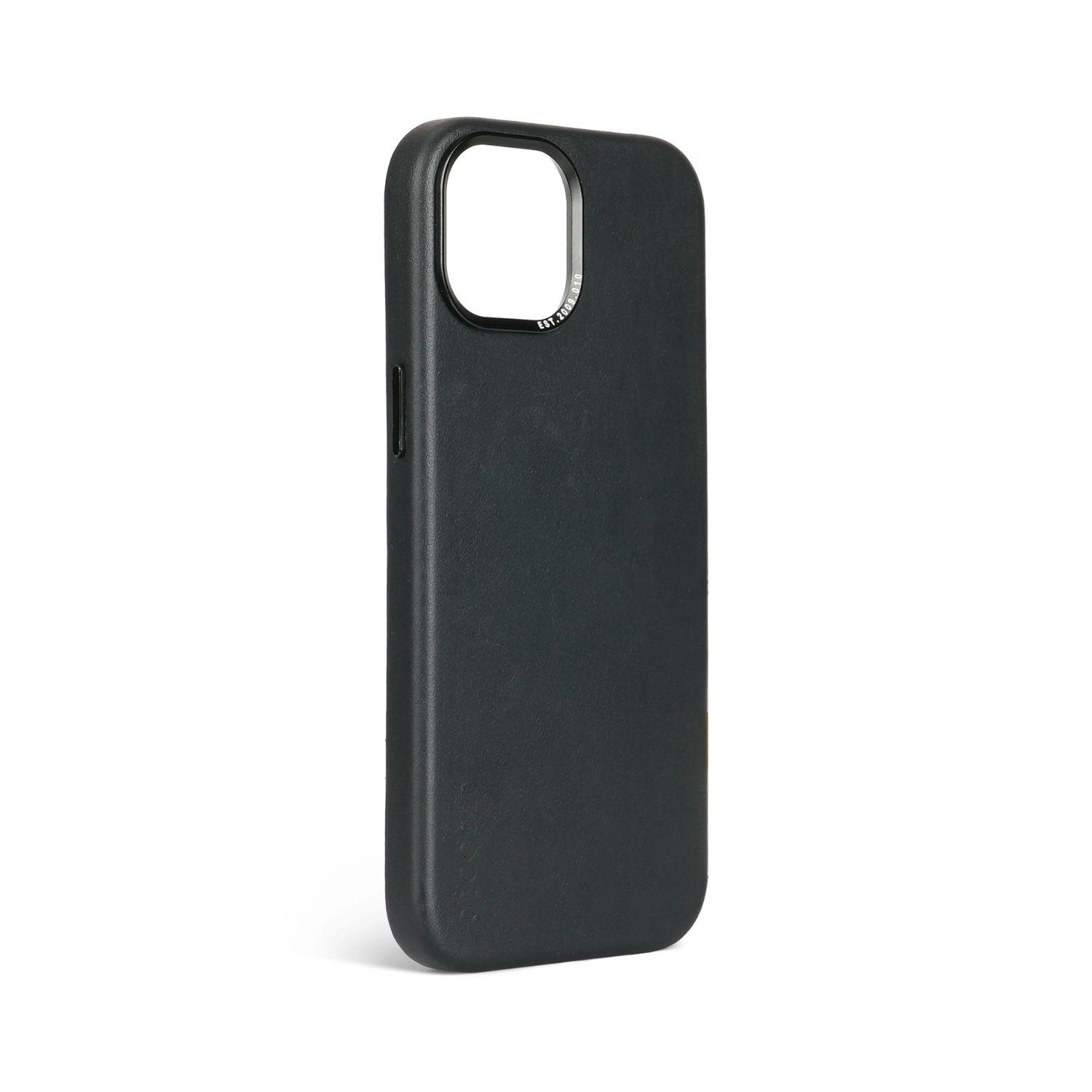 Funda cuero Backcover con MagSafe iPhone 15 Decoded Negro-5
