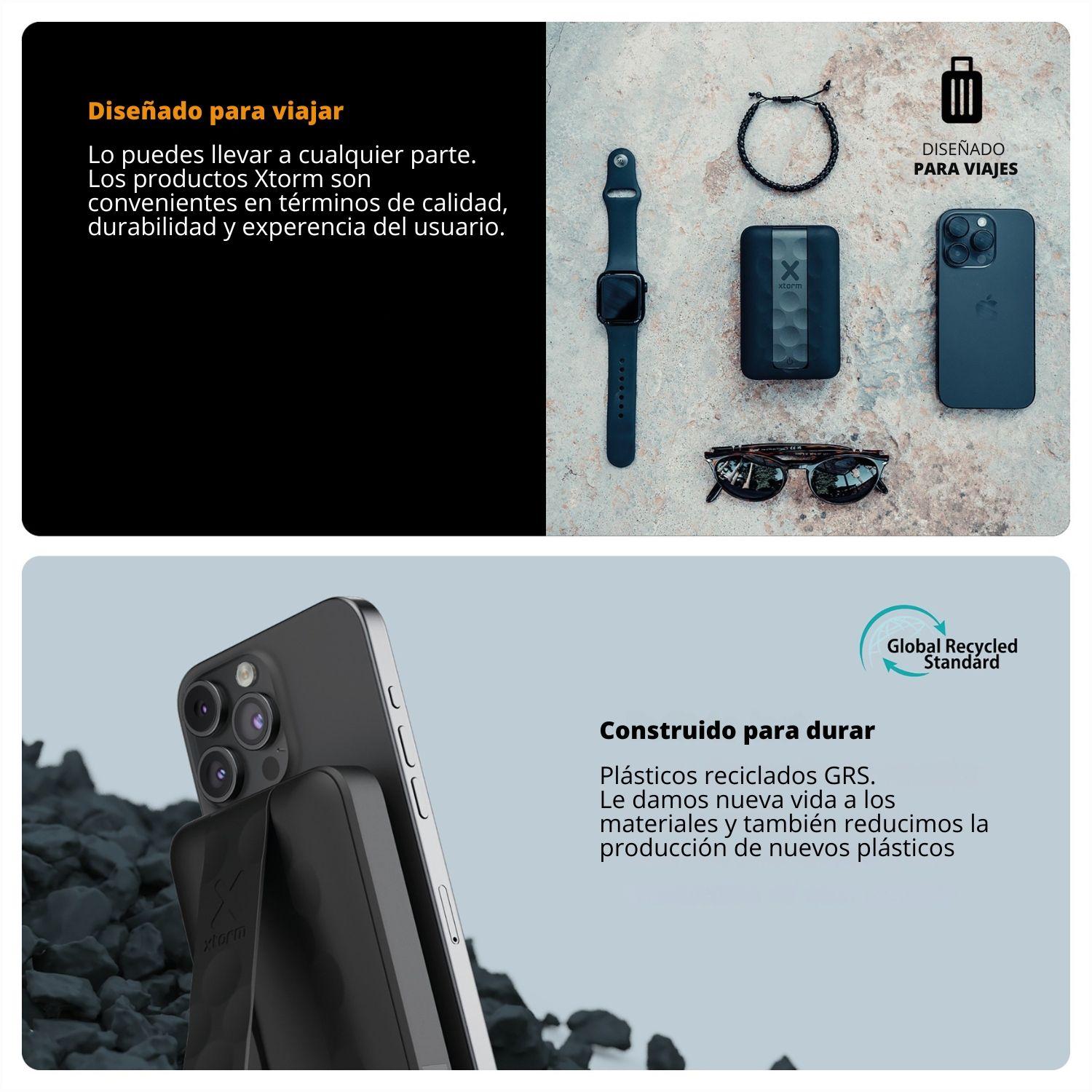 Batería 10.000 mAh con carga magnética 15W Xtorm Negro-7