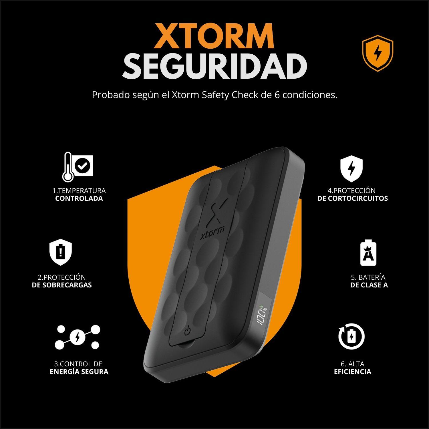 Batería 10.000 mAh con carga magnética 15W Xtorm Negro-8