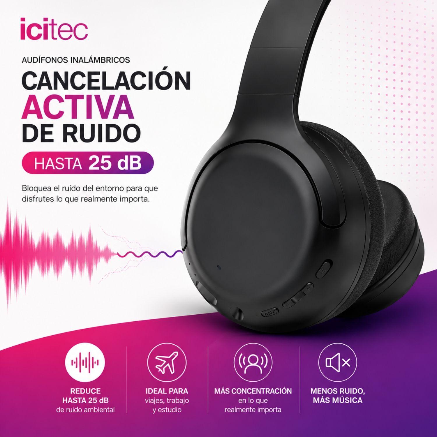 Audífonos Icitec RAK con Cancelación de Ruido-2
