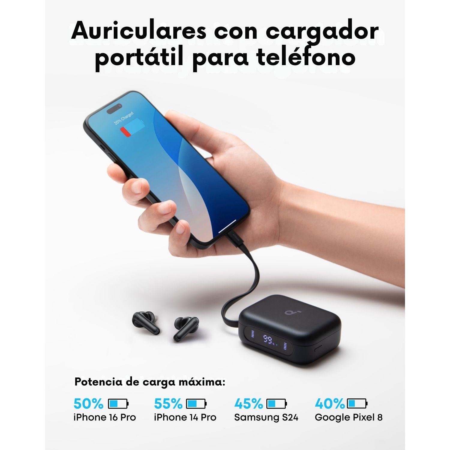 Audífonos TWS P41i NC con Power Bank Soundcore Negro-6