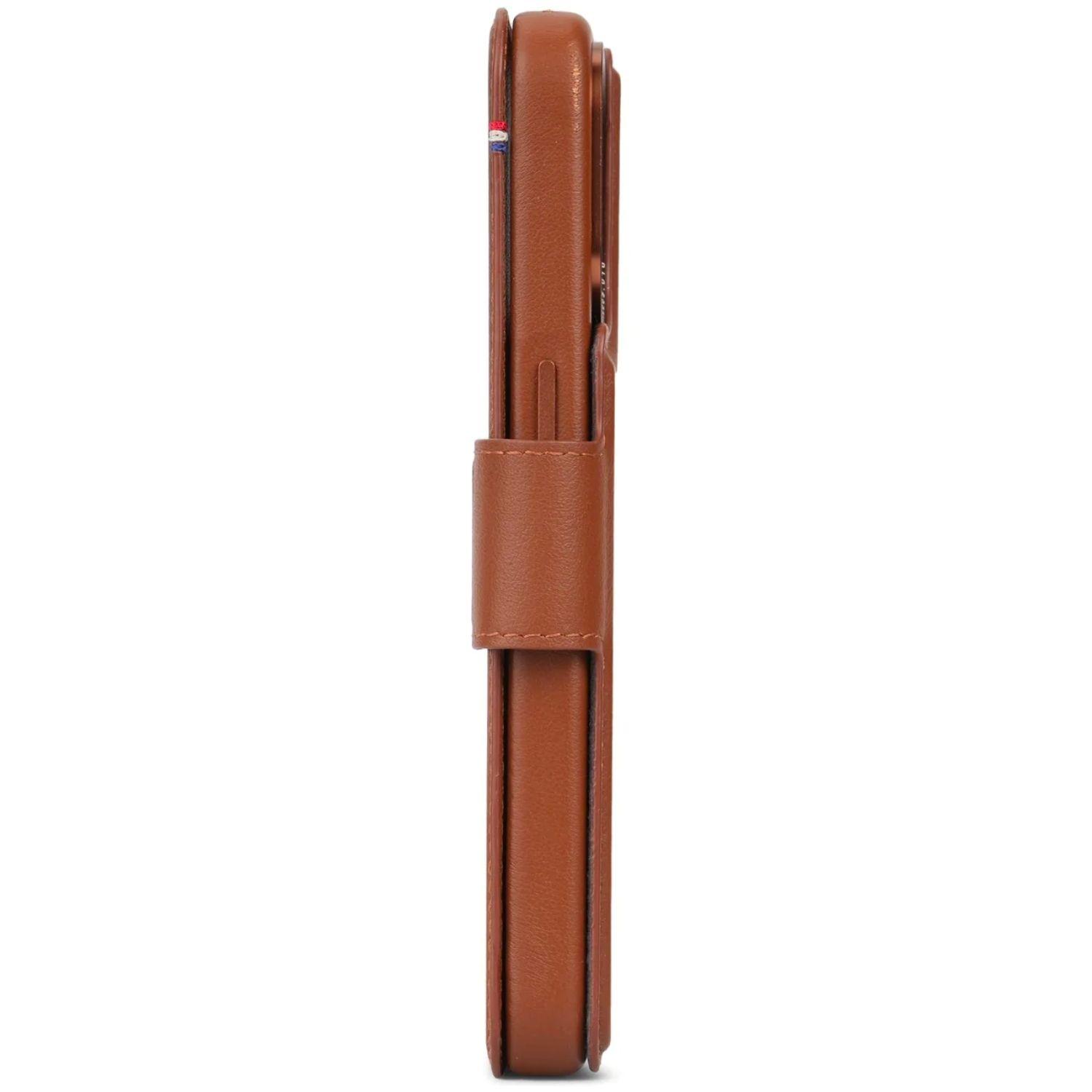 Funda cuero Wallet MagSafe iPhone 15 Pro Max Decoded Café-4