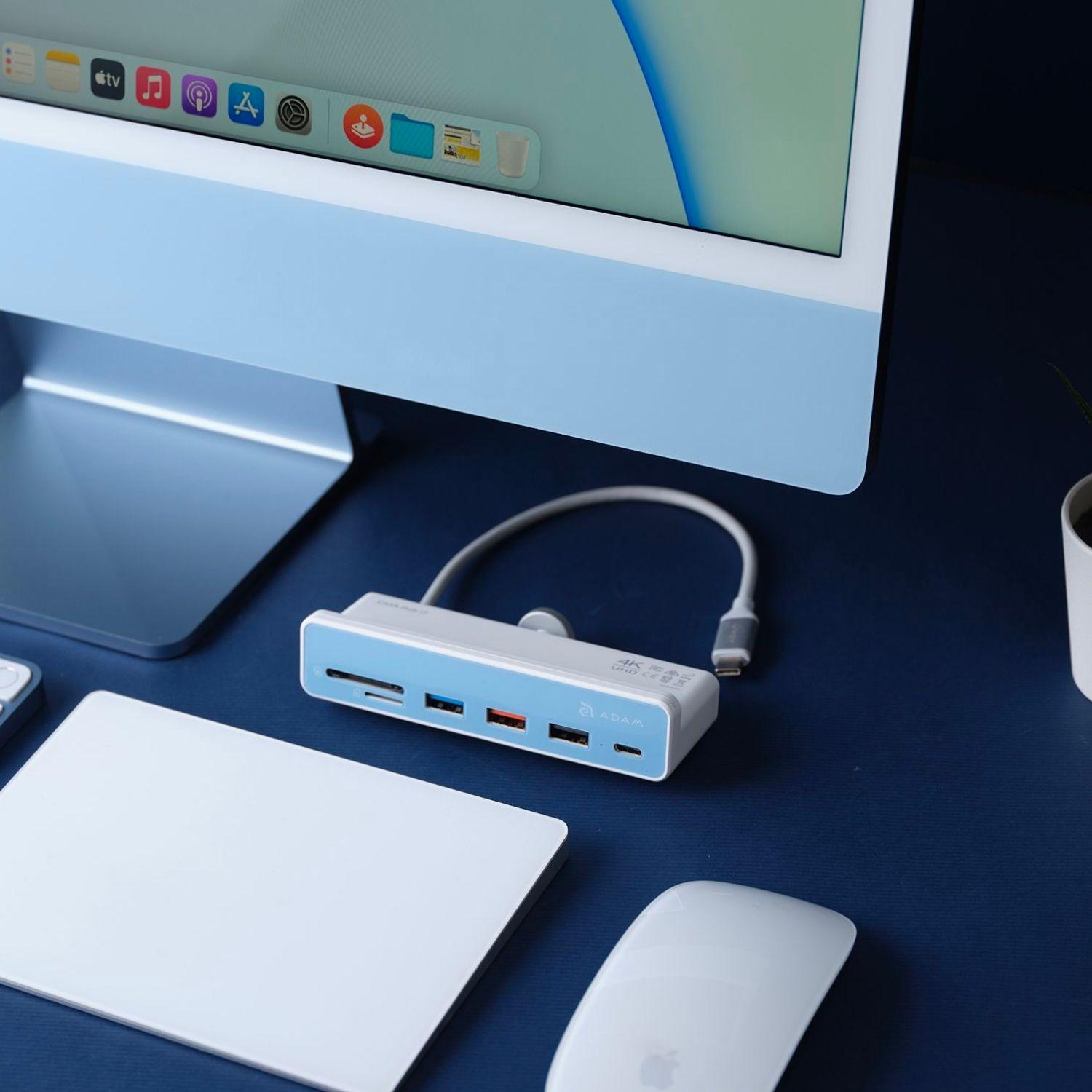 Hub USB-C 7-1 Casa Hub i7 para iMac de 24" Adam Elements-7