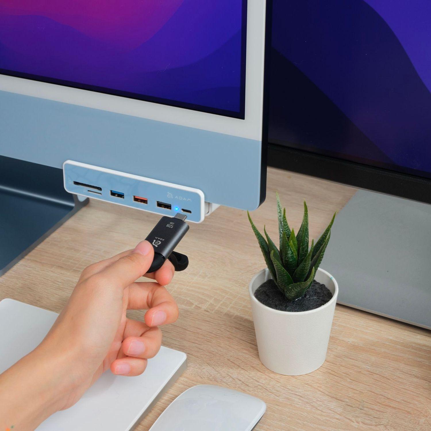 Hub USB-C 7-1 Casa Hub i7 para iMac de 24" Adam Elements-8