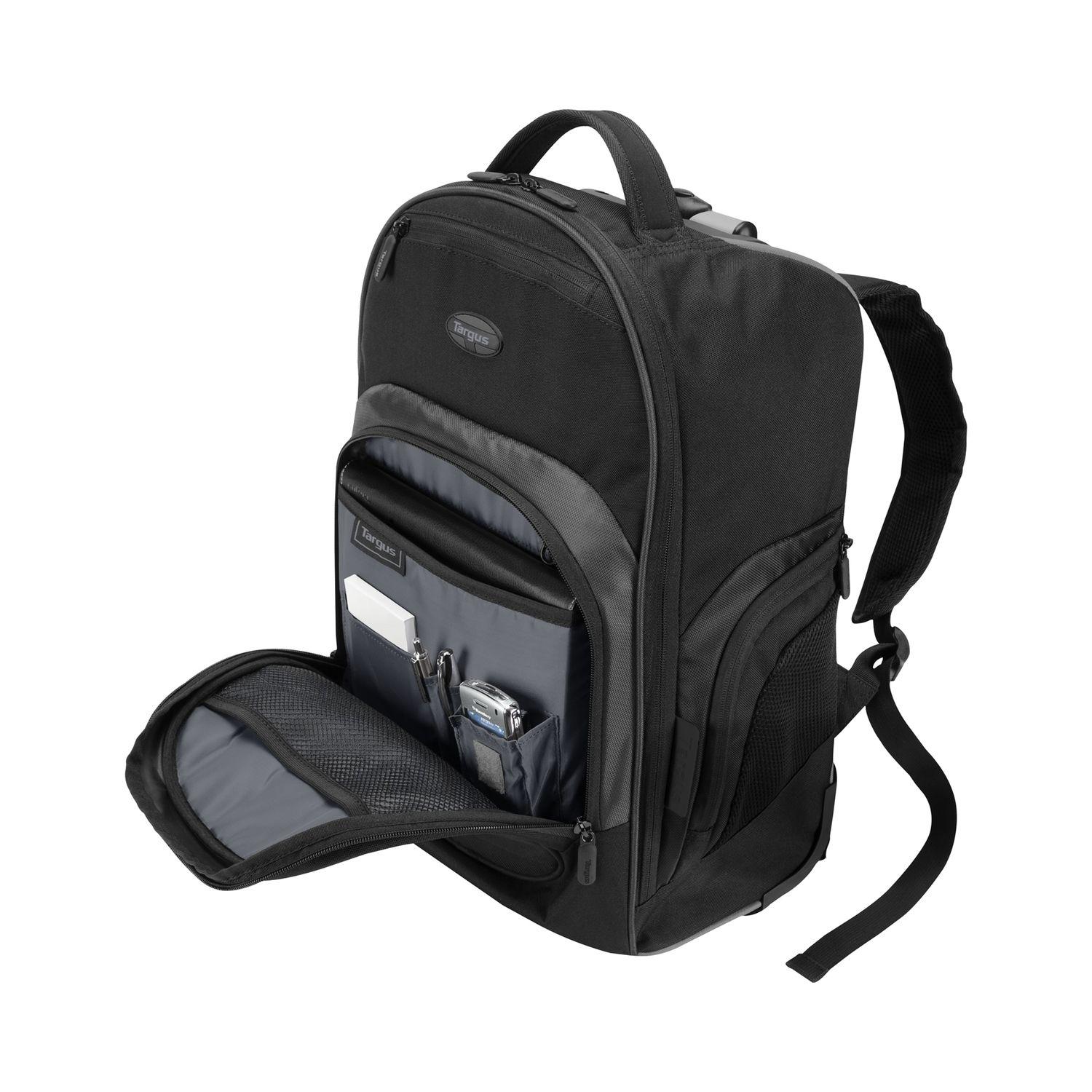 Mochila Compact Rolling con ruedas hasta 16" Targus Negra-2