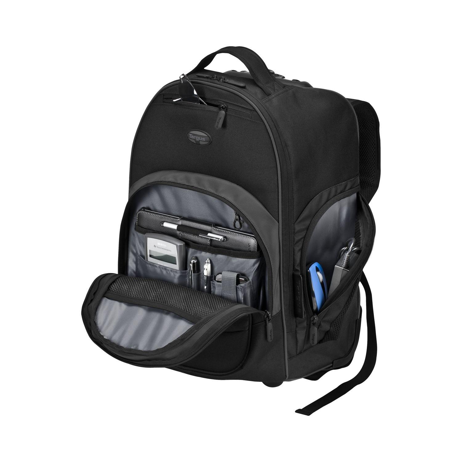 Mochila Compact Rolling con ruedas hasta 16" Targus Negra-3