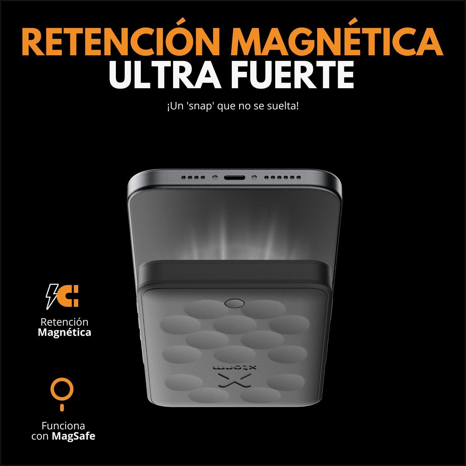 Batería 5.000 mAh con carga magnética 7.5W Xtorm Negro-9