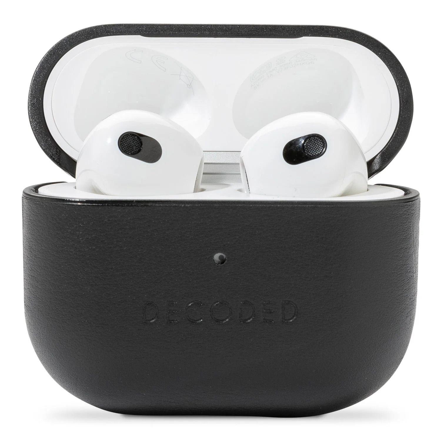 Funda Cuero Para AirPods 3ª Gen Deocded Negro-0