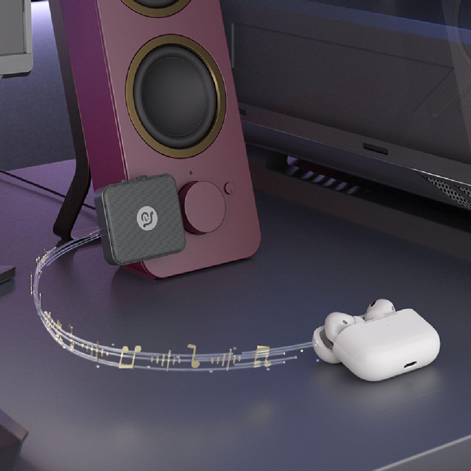 Transmisor wireless para Airpods Eve II Adam Elements Negro-6