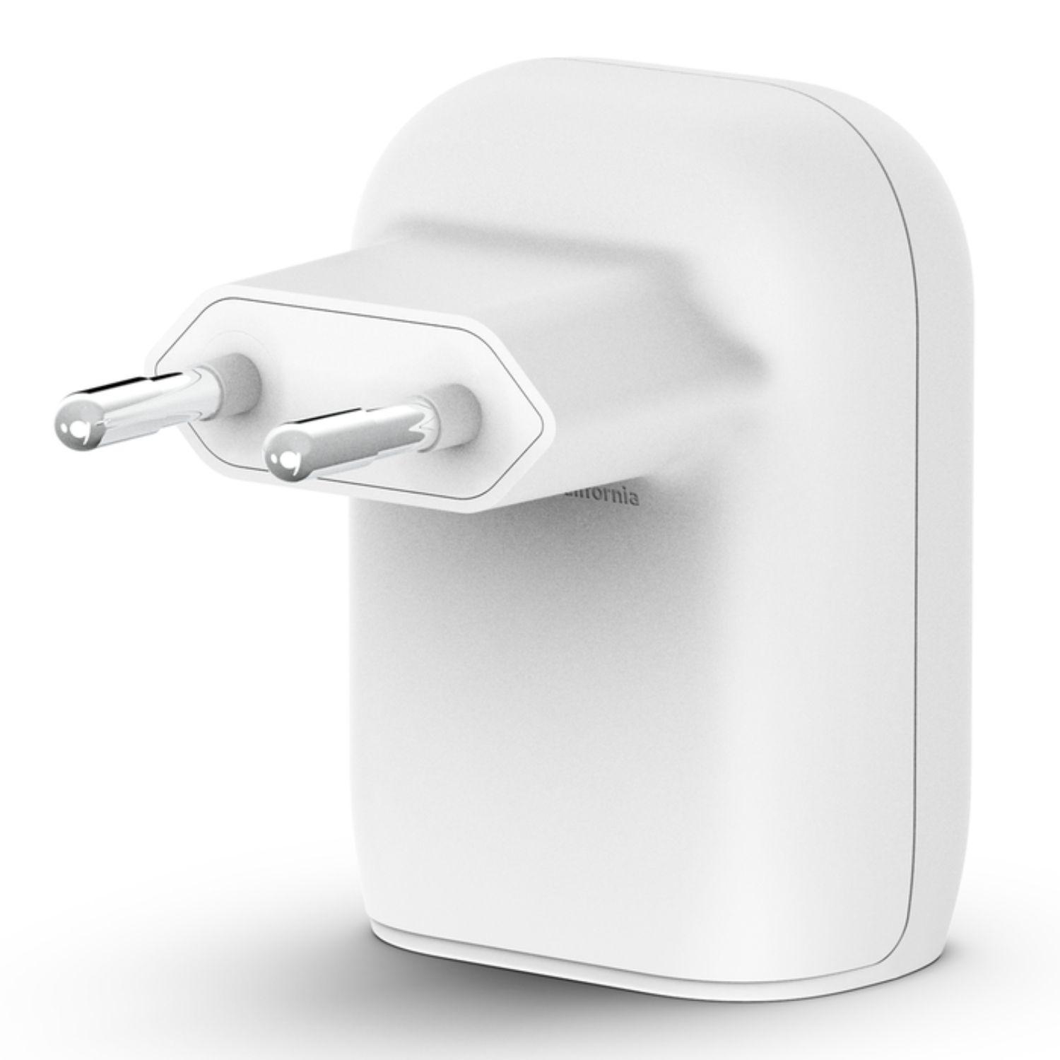 Cargador de pared doble BoostCharge USB-C y USB-A de 37 W-3
