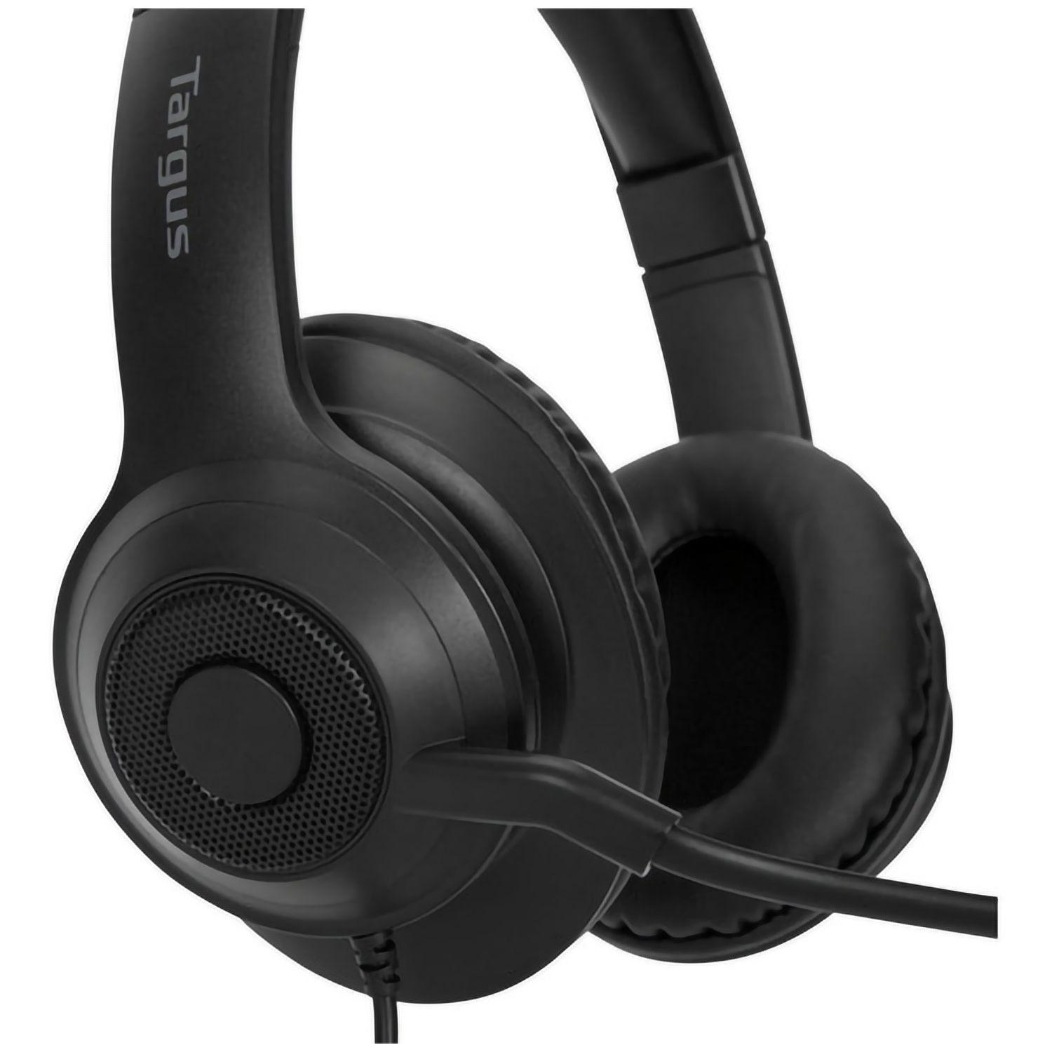 Audifono Profesional Stereo Con Cable Targus Negro-3