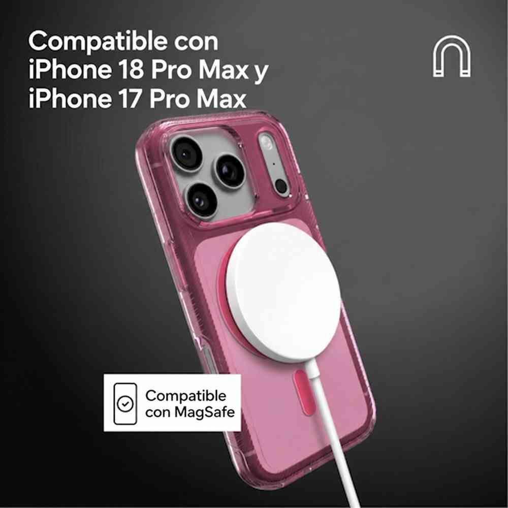 Carcasa Luxe Snap para iPhone 18 Pro Max Rosa Translúcido-2