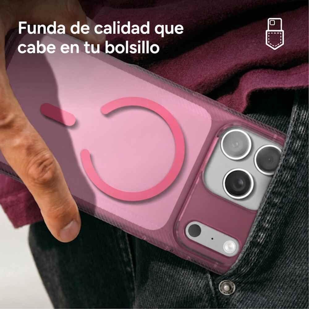 Carcasa Luxe Snap para iPhone 18 Pro Max Rosa Translúcido-4