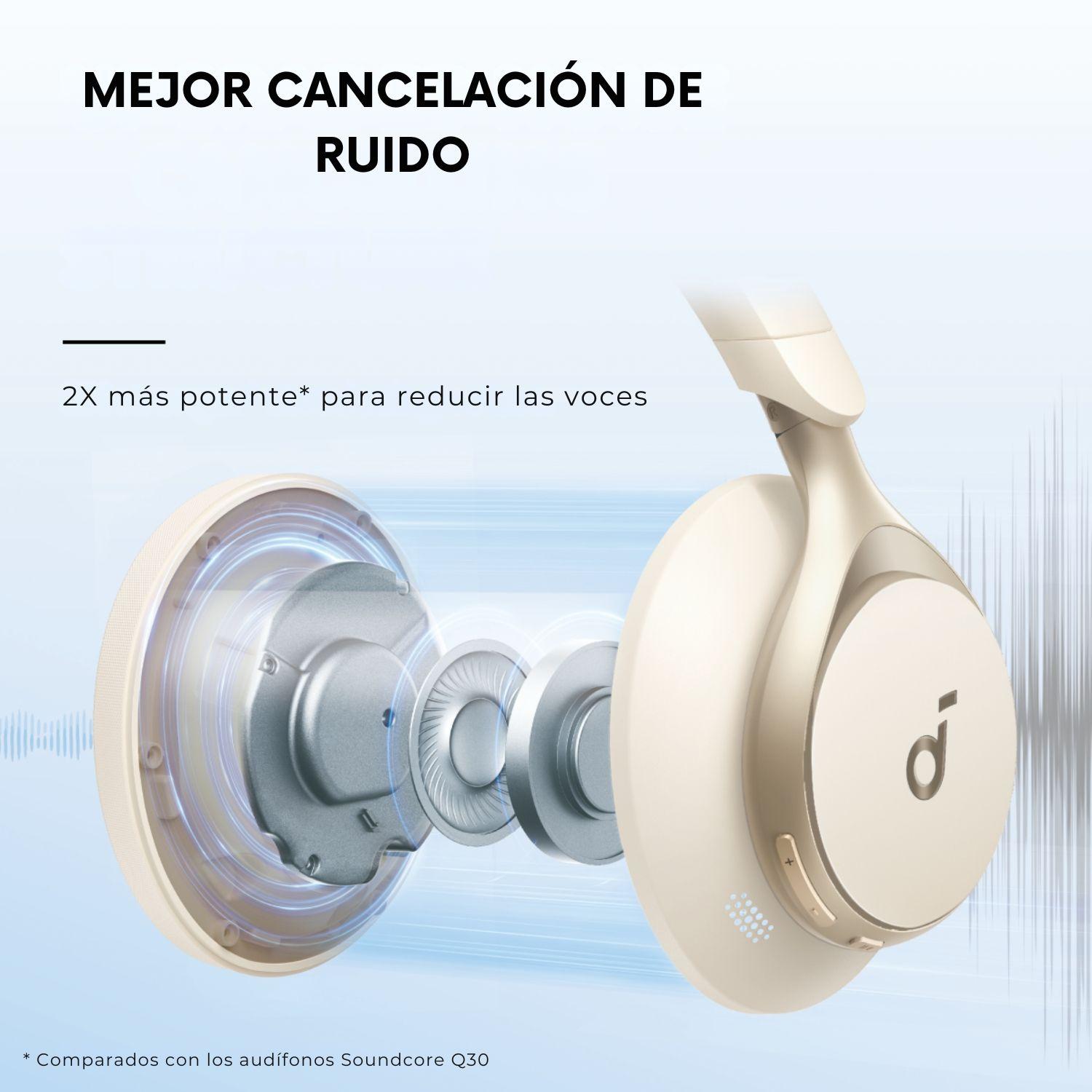 Audífonos Over Ear Space One NC Soundcore Crema-5