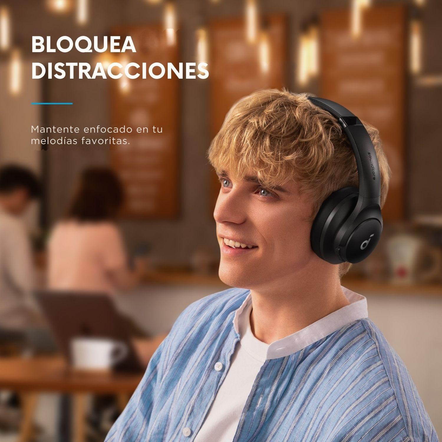 Audifono Over Ear Noise Cancelling Q20i Soundcore Negro-6