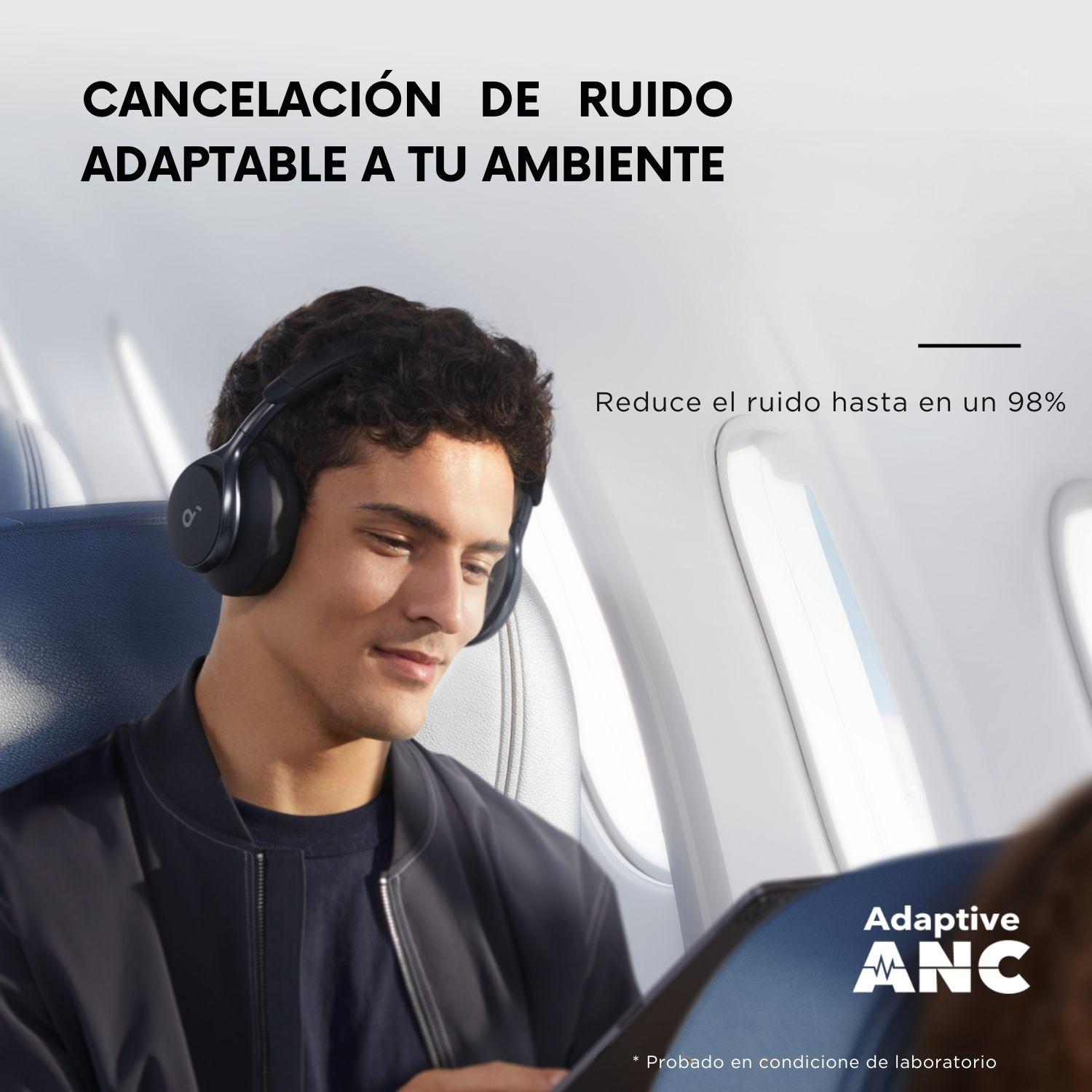 Audifono Over Ear Noise Cancelling Space One Soundcore Negro-4