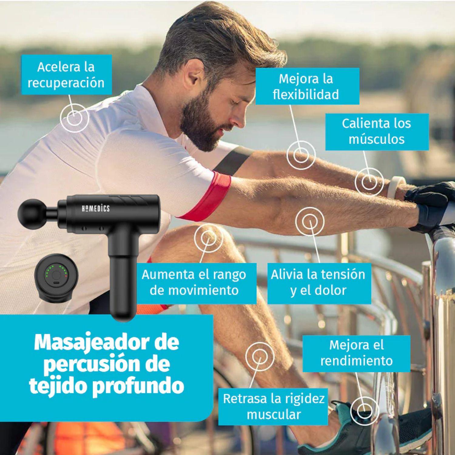 Pistola Masajeador Percusión Therapist Select Prime Homedics-4