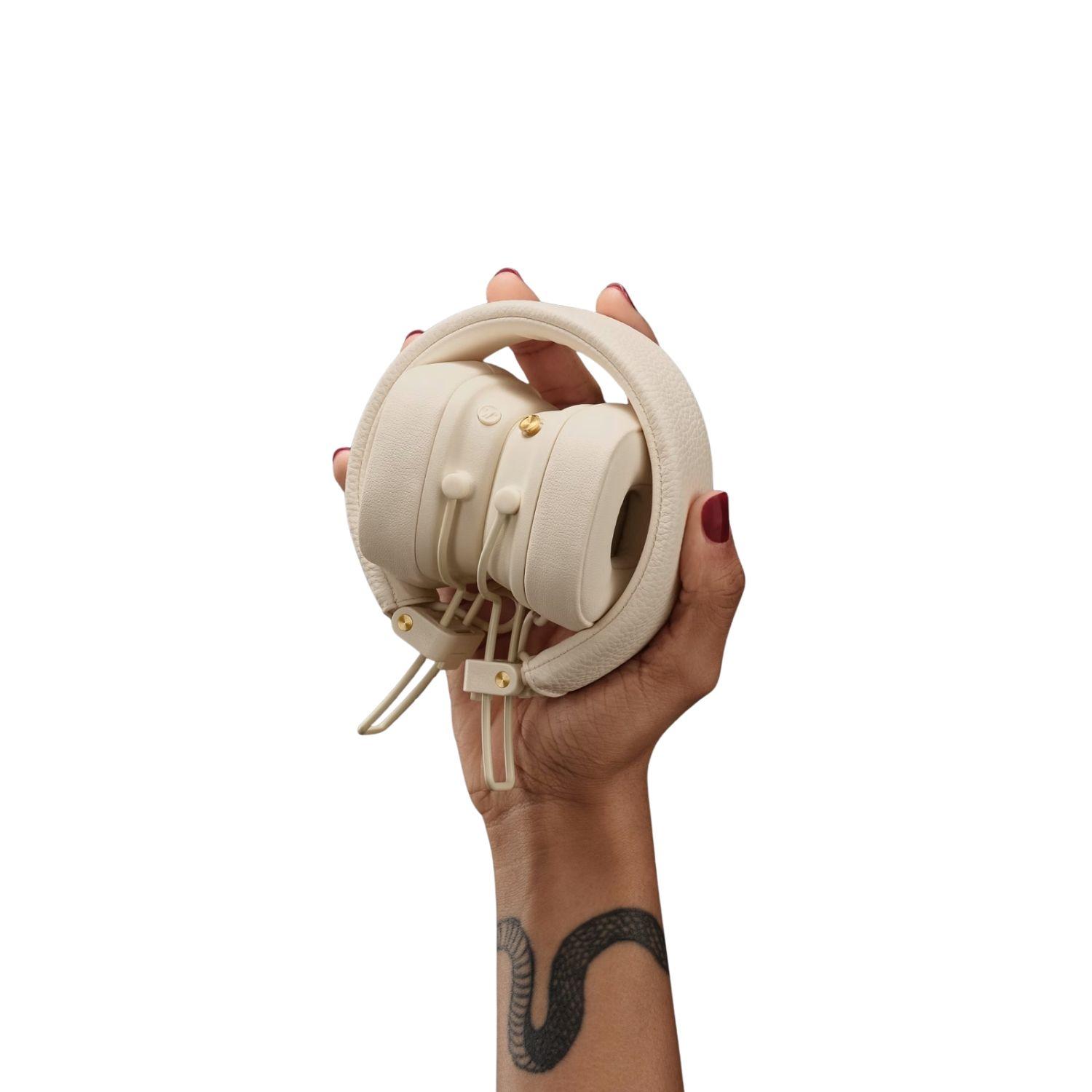 Audífonos Bluetooth On Ear Marshall Major V Crema-4