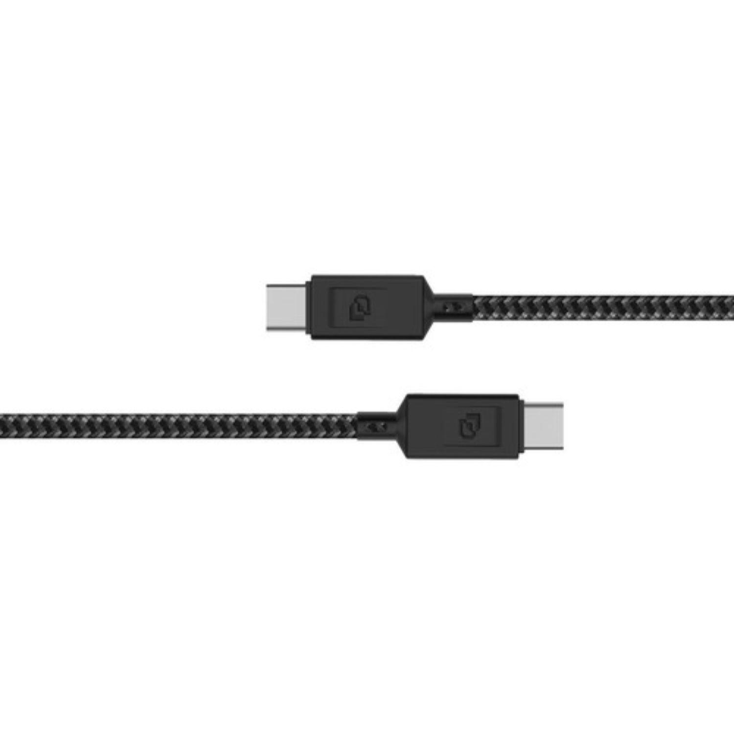 Cable Usb-c A Usb-c, Usb 3.2, 1.2 Mt Rugged Dusted Negro-1
