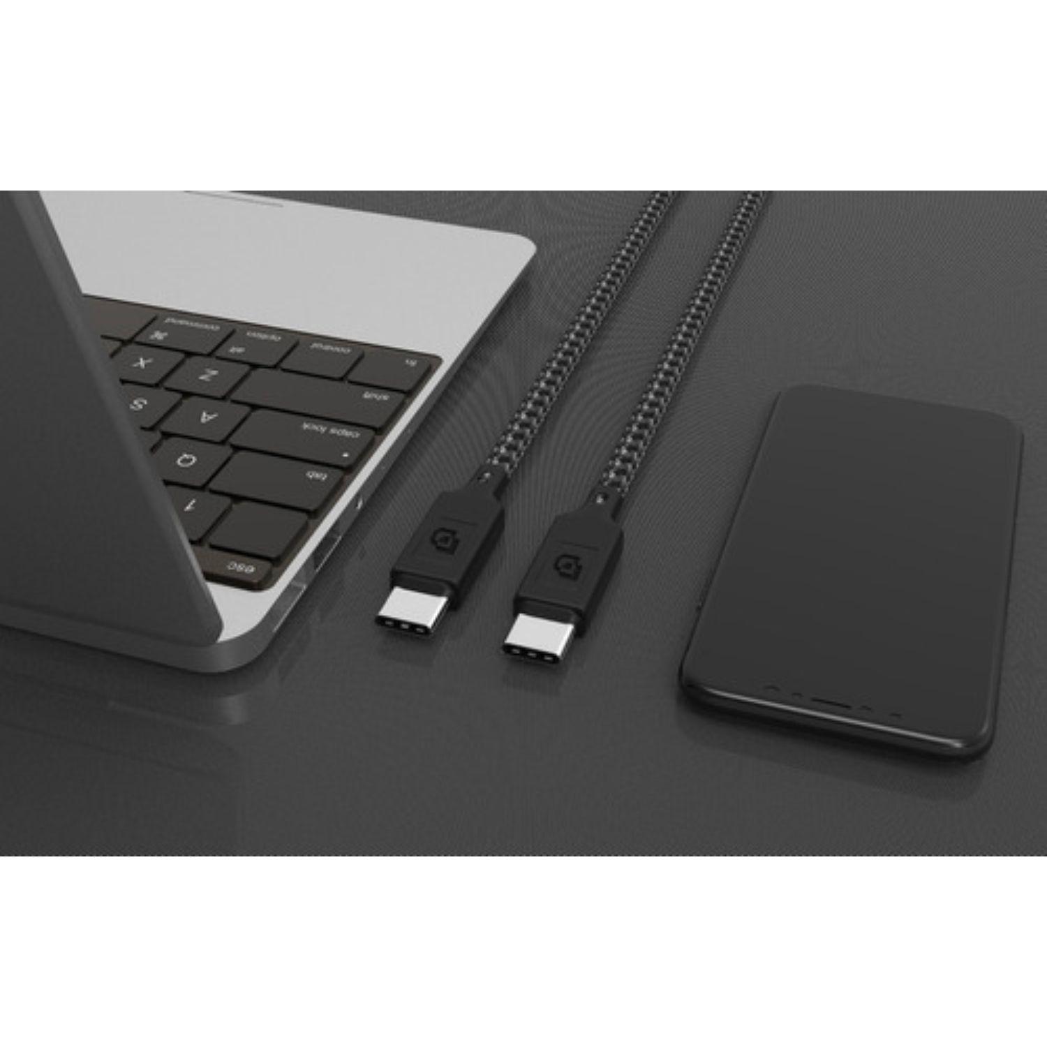Cable Usb-c A Usb-c, Usb 3.2, 1.2 Mt Rugged Dusted Negro-5