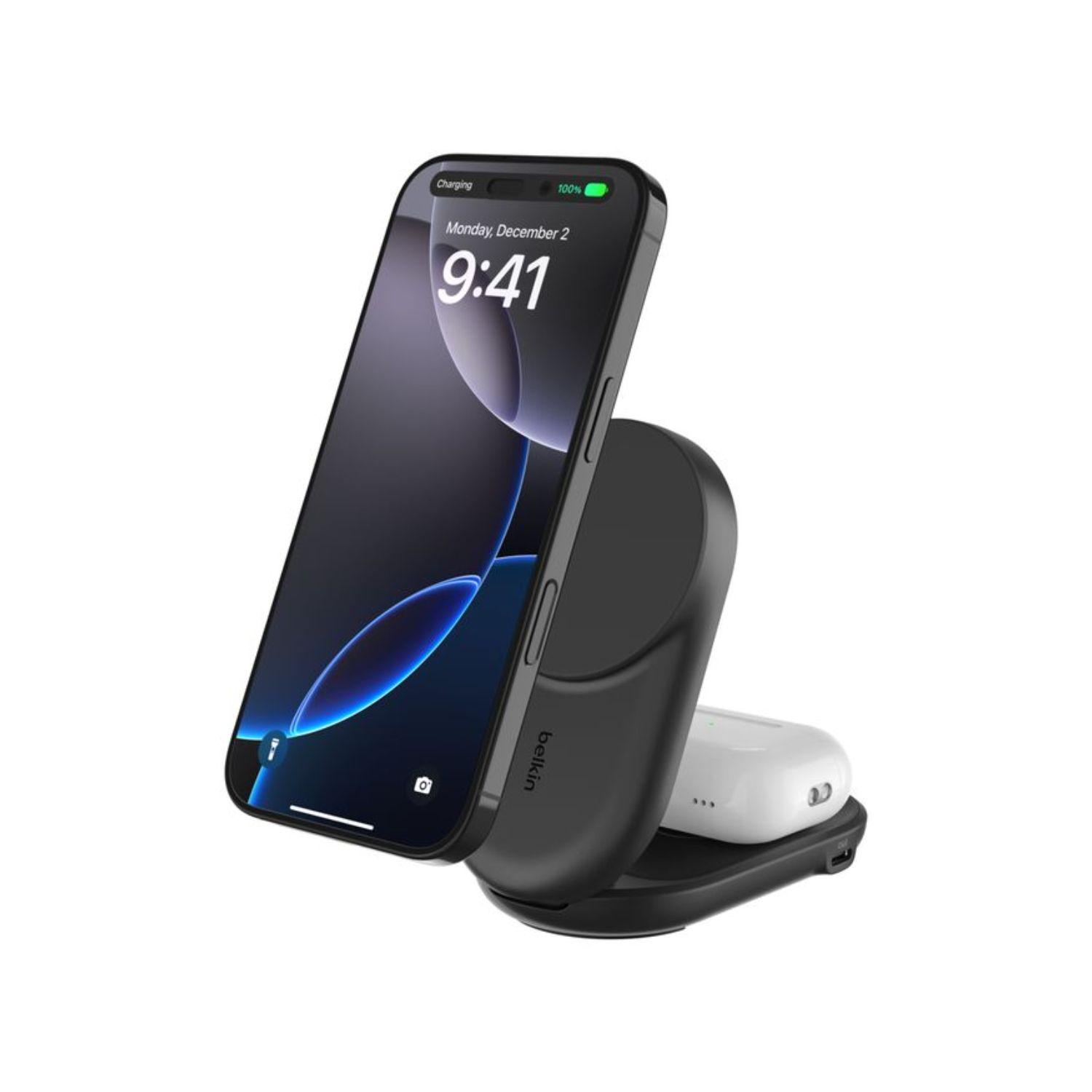 Base de carga 2 en 1 plegable UltraCharge Qi2 25W-0