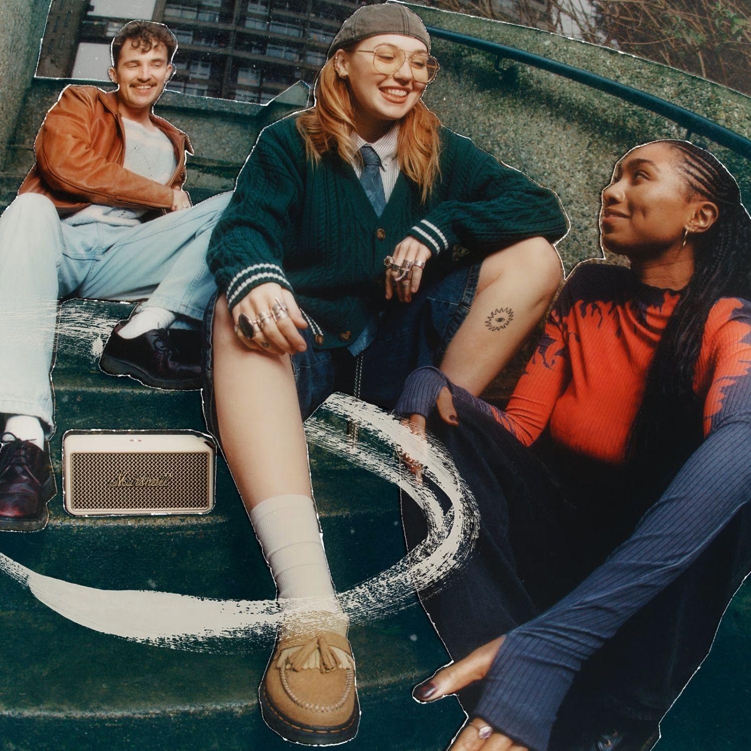 Parlante Bluetooth Marshall Middleton II Crema-3