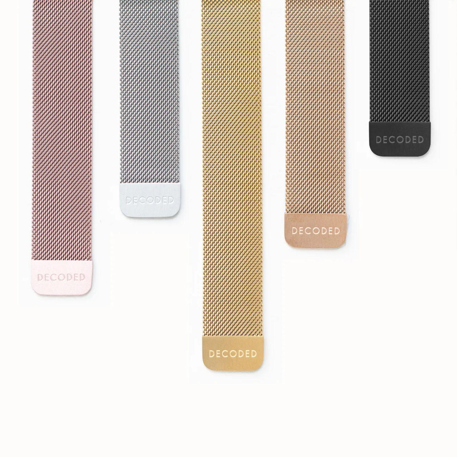 Banda para Apple Watch 44/45 mm Milan Magnética Loop Rosada-3