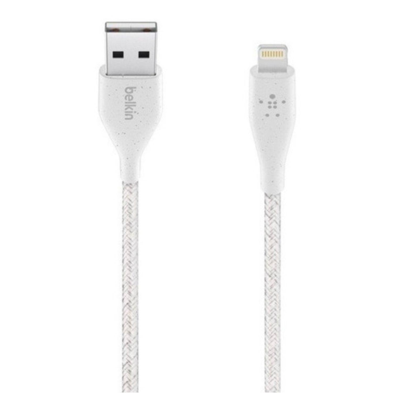 Cable Lighning A Usb-a 2 Mt Duratek Plus Belkin Blanco-1