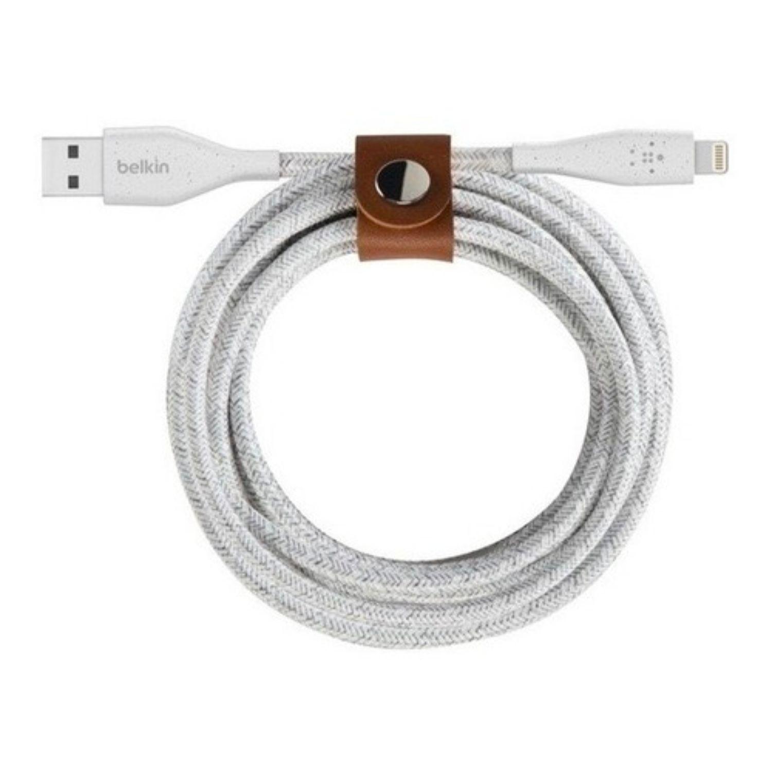Cable Lighning A Usb-a 2 Mt Duratek Plus Belkin Blanco-4