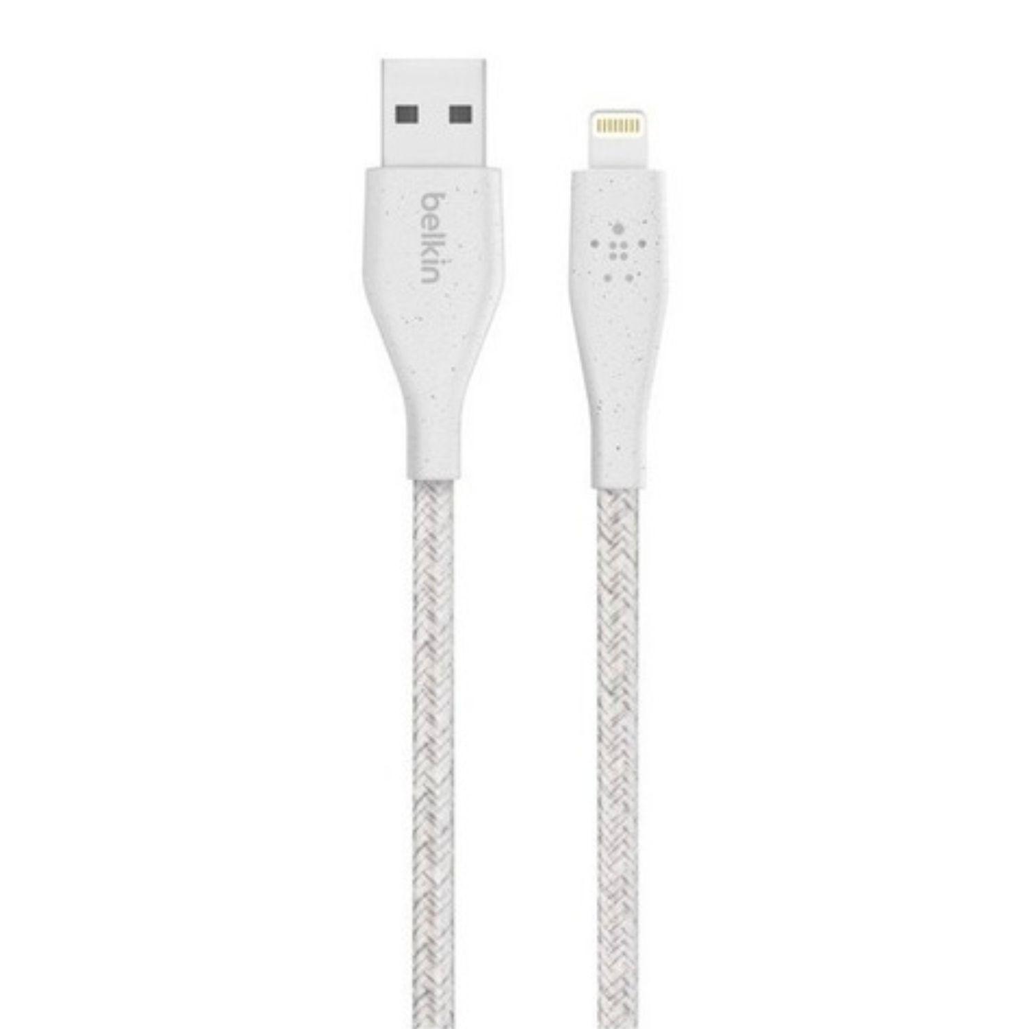 Cable Lighning A Usb-a 2 Mt Duratek Plus Belkin Blanco-0