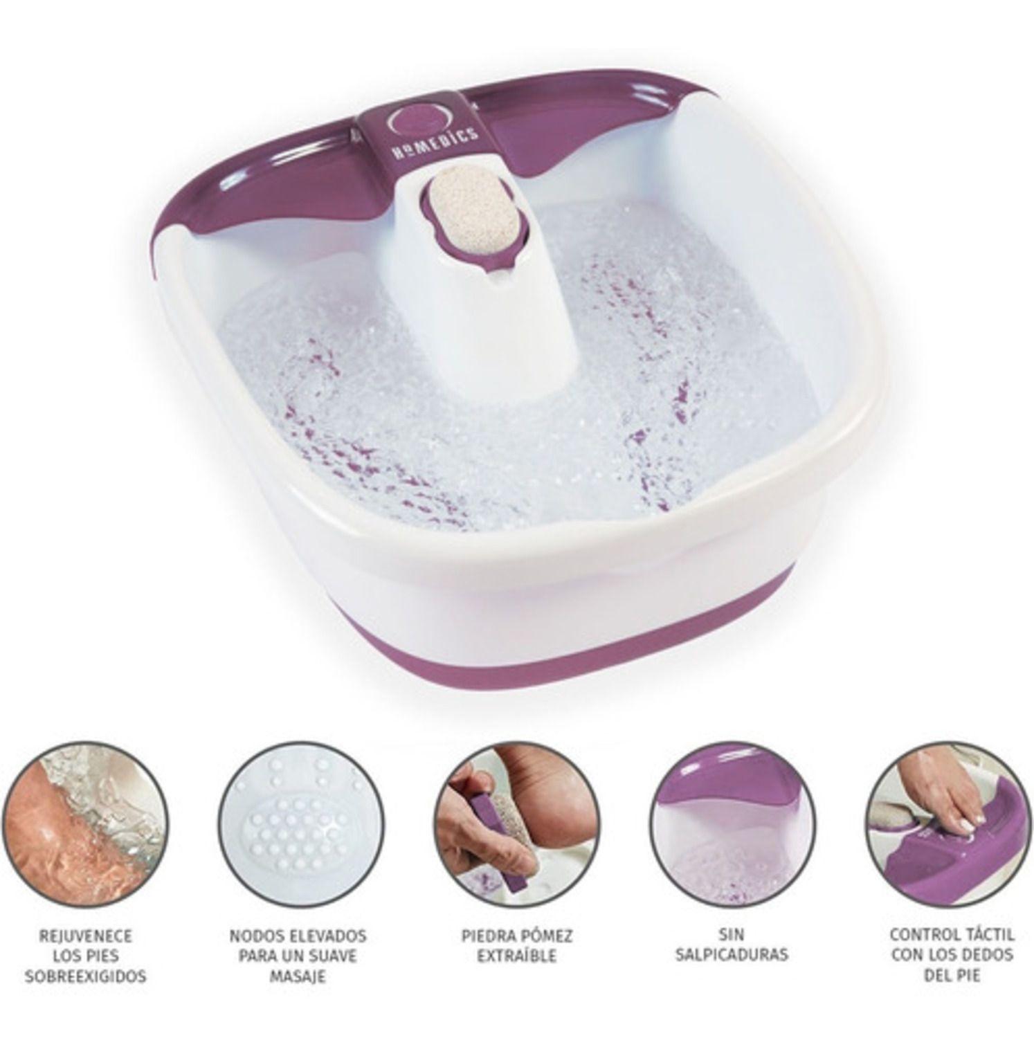 Spa Para Pies Dos Tiras De Burbujas Y Piedra Pomez Homedics-2