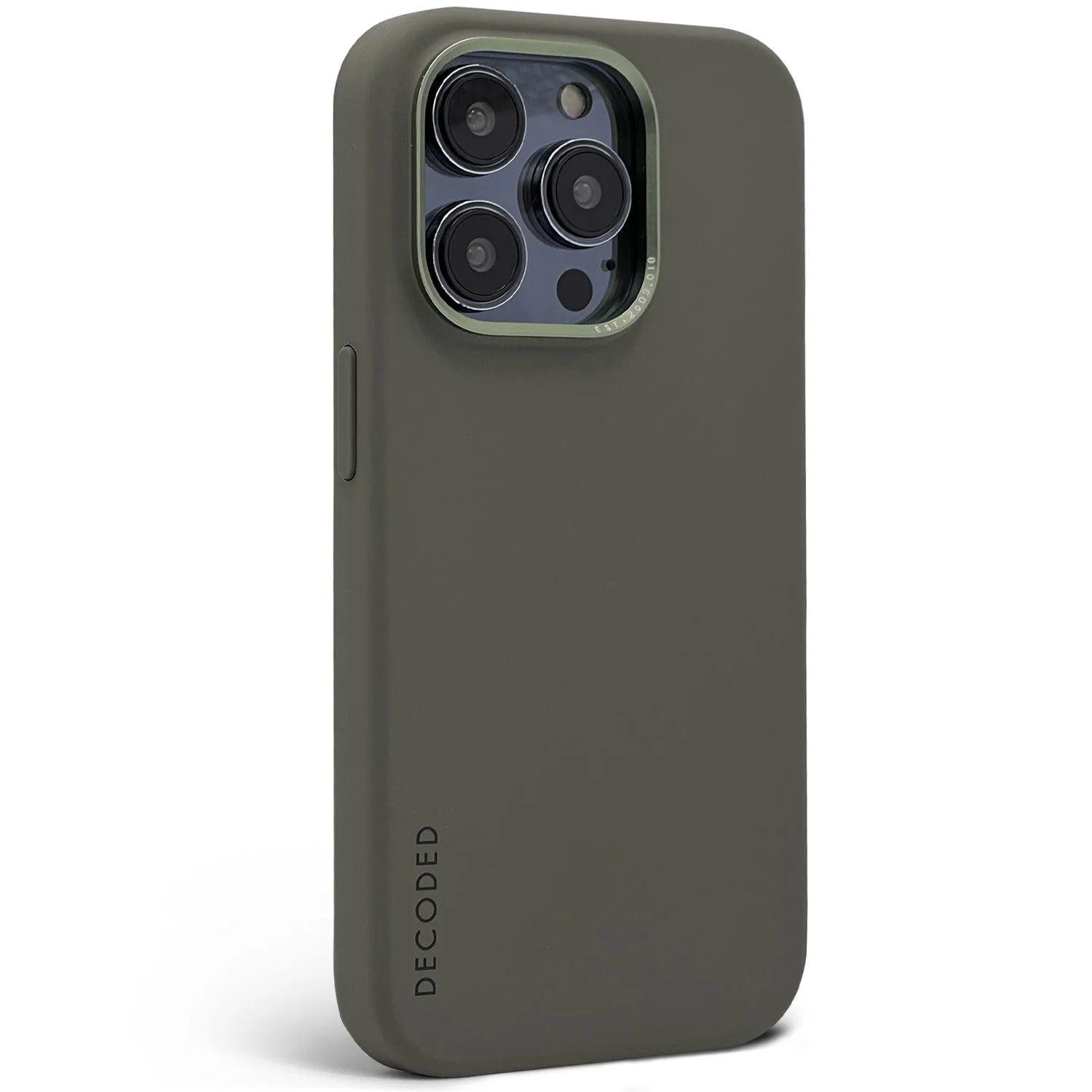 Funda Silicona Con Magsafe Para iPhone 14 Pro Decoded Olive-0