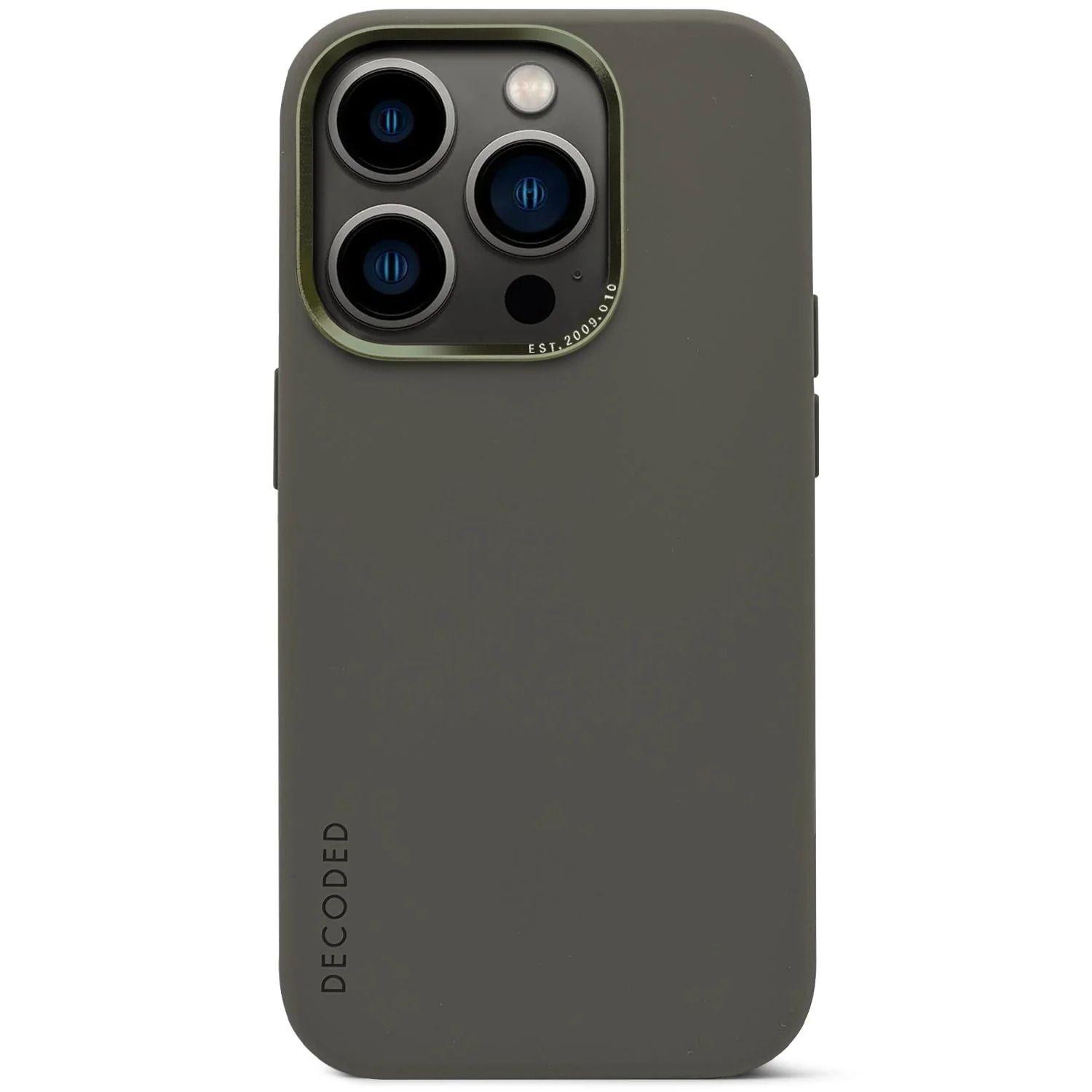 Funda Silicona Con Magsafe Para iPhone 14 Pro Decoded Olive-2