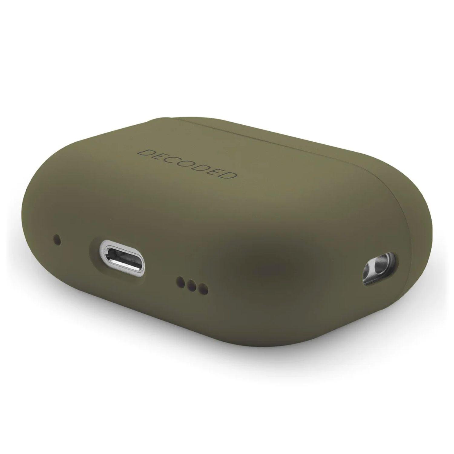 Funda silicona para Airpods Pro 2ª y 1ª gen Decoded Olivo-4
