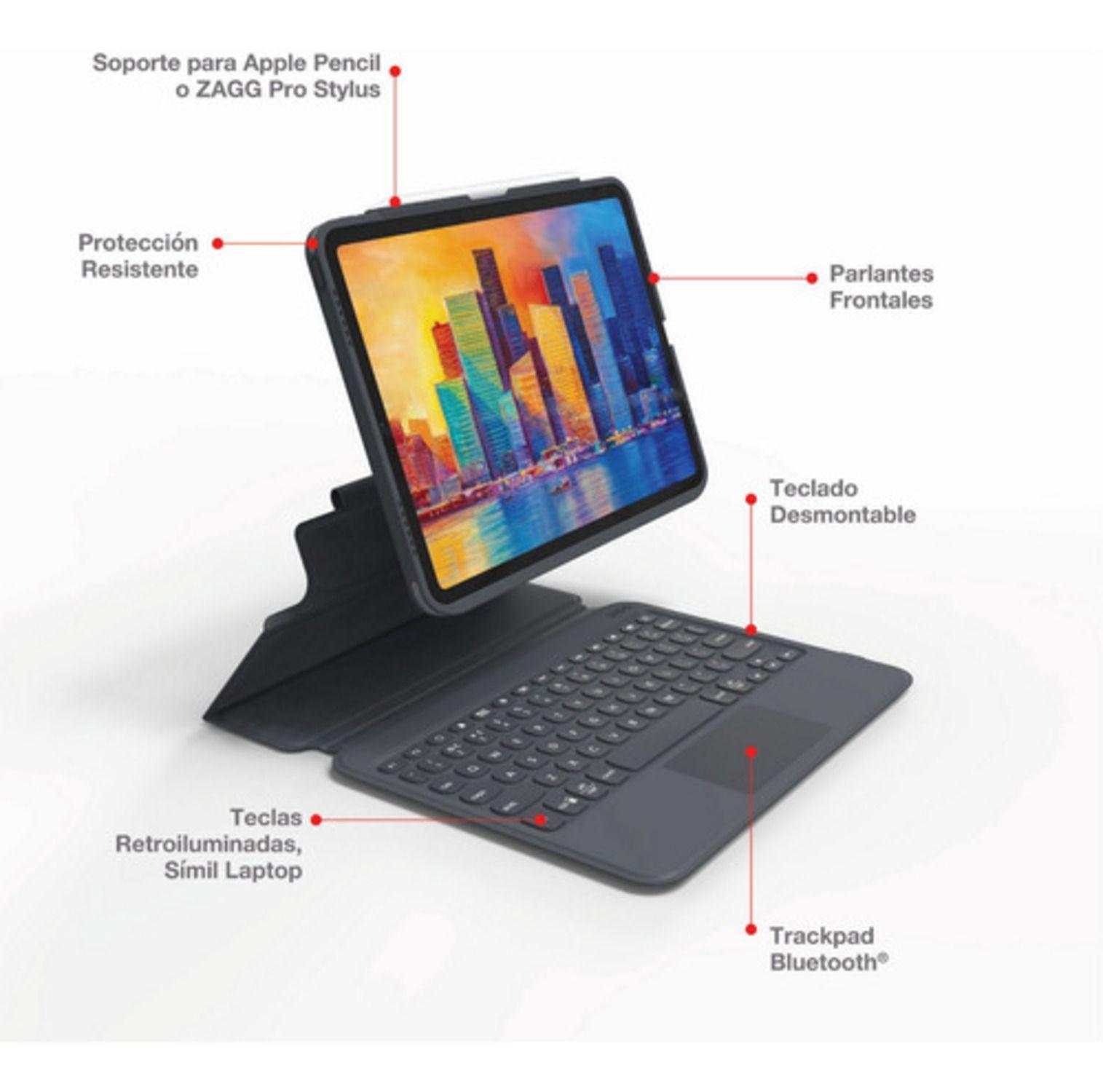 Teclado Prokeys Con Trackpad Para iPad Air 10,9/11 Pro Zagg-4