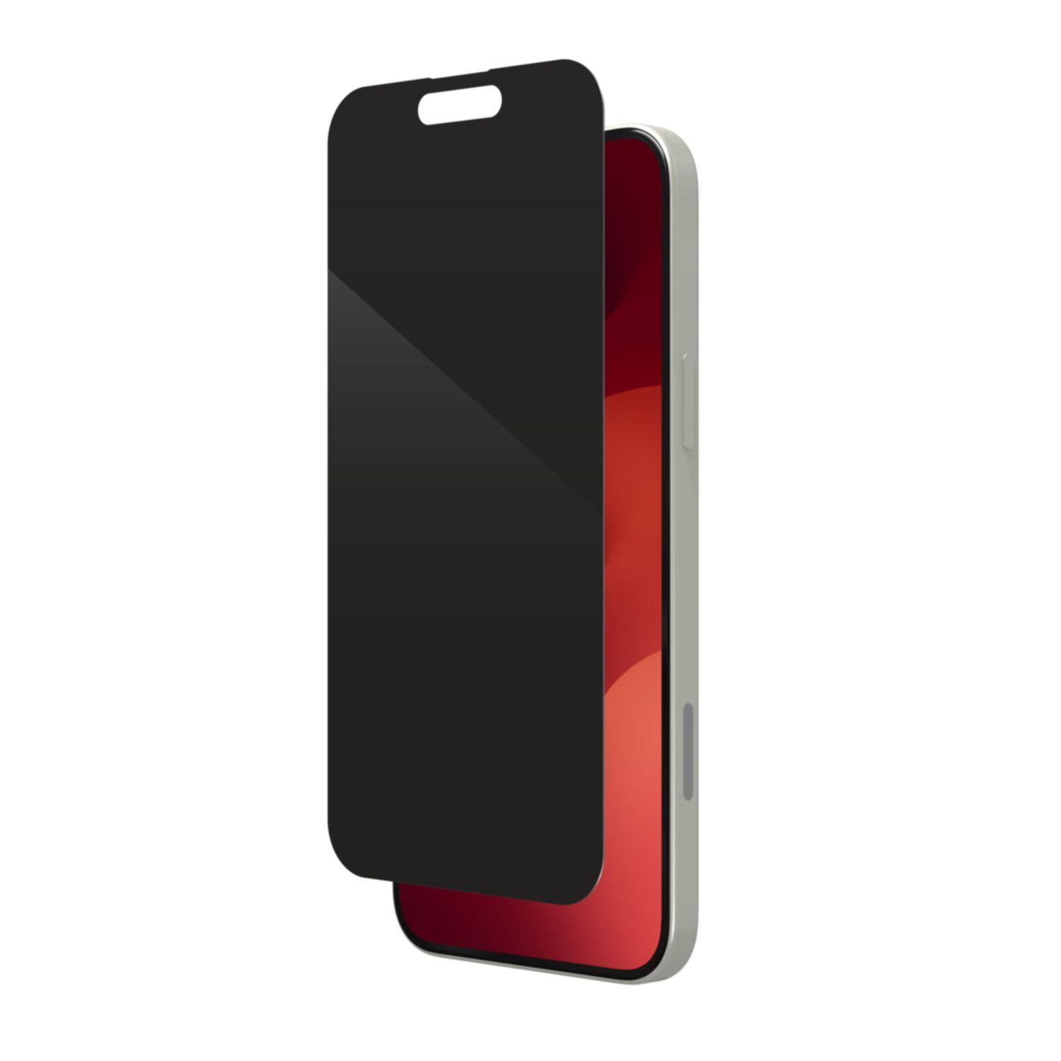 Lamina Glass Elite ZAGG con privacidad para iPhone 15 Plus-2