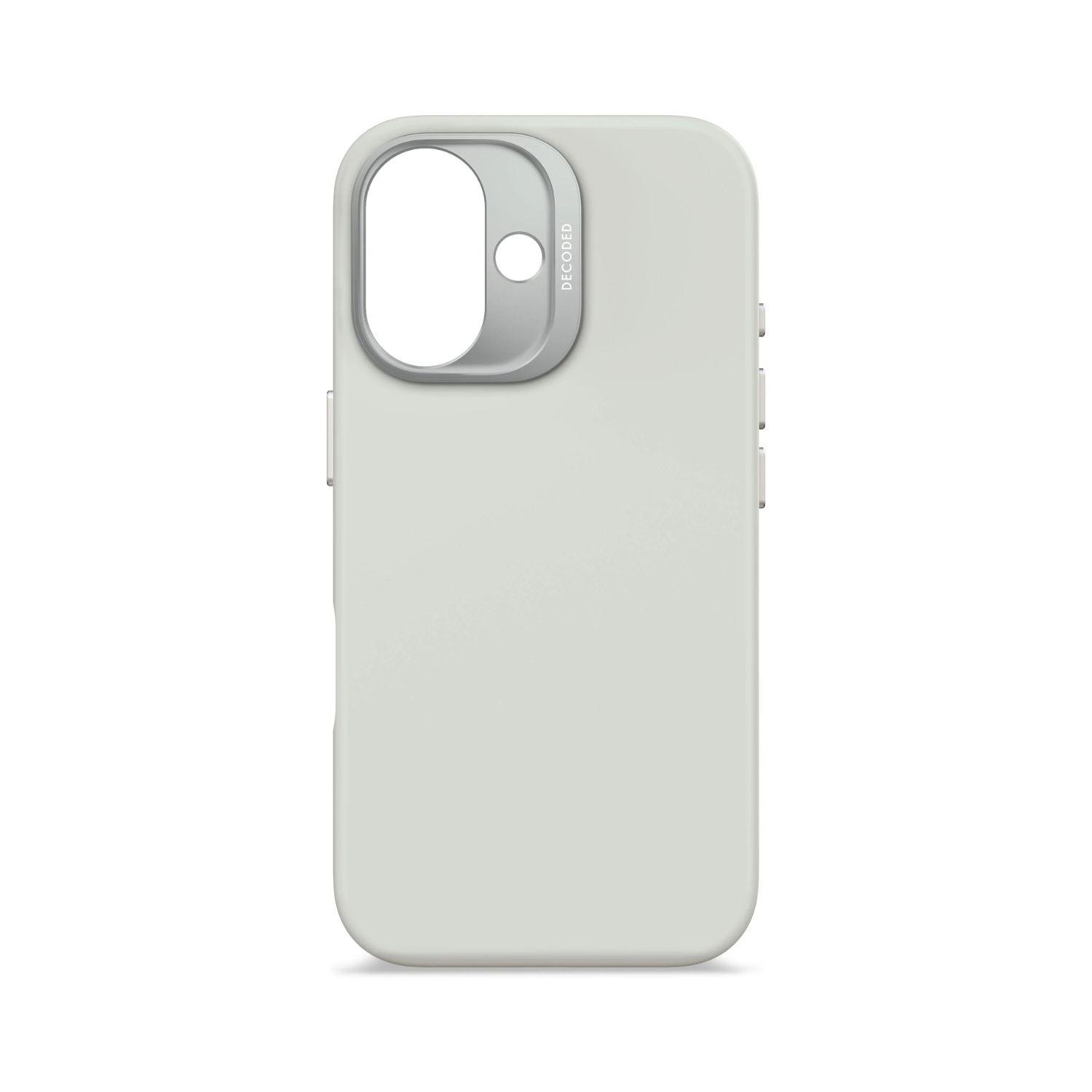 Funda silicona antimicrobial Magsafe iPhone 16 Decoded Gris-8