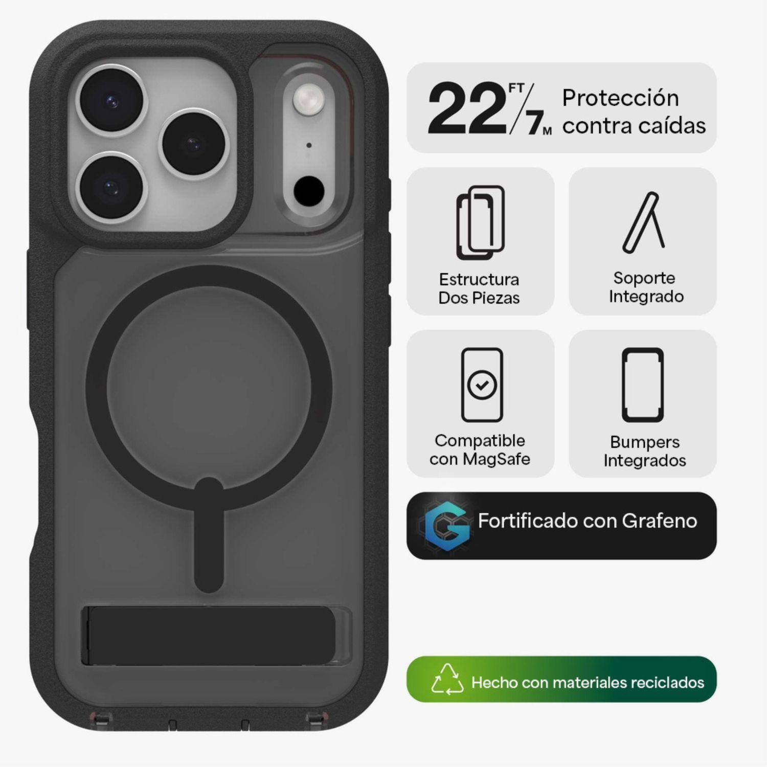 Carcasa Rainier Snap para iPhone 17 Pro Negro Humo-2