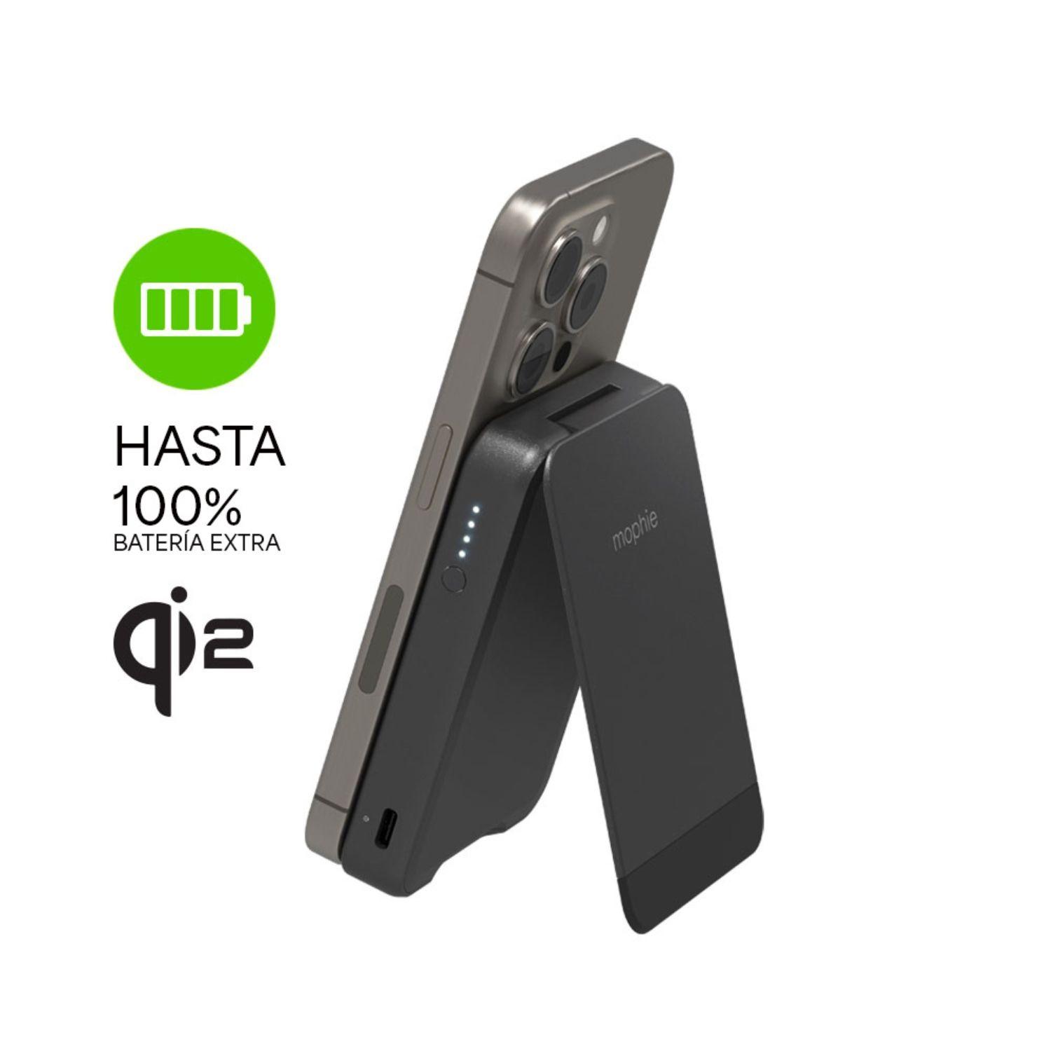 Batería externa mophie 5.000 mAh magnética snap+ con stand-2