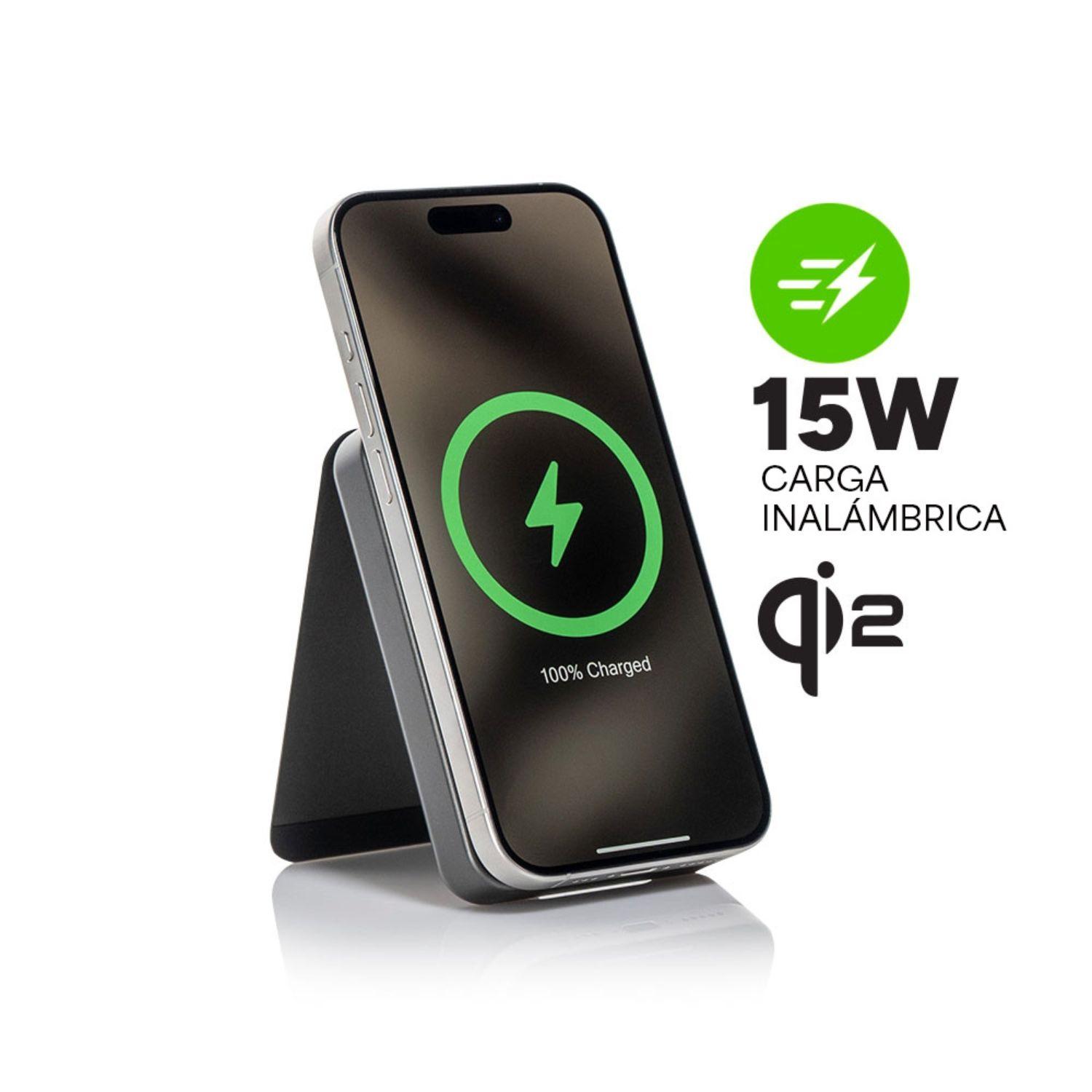 Batería externa mophie 5.000 mAh magnética snap+ con stand-3