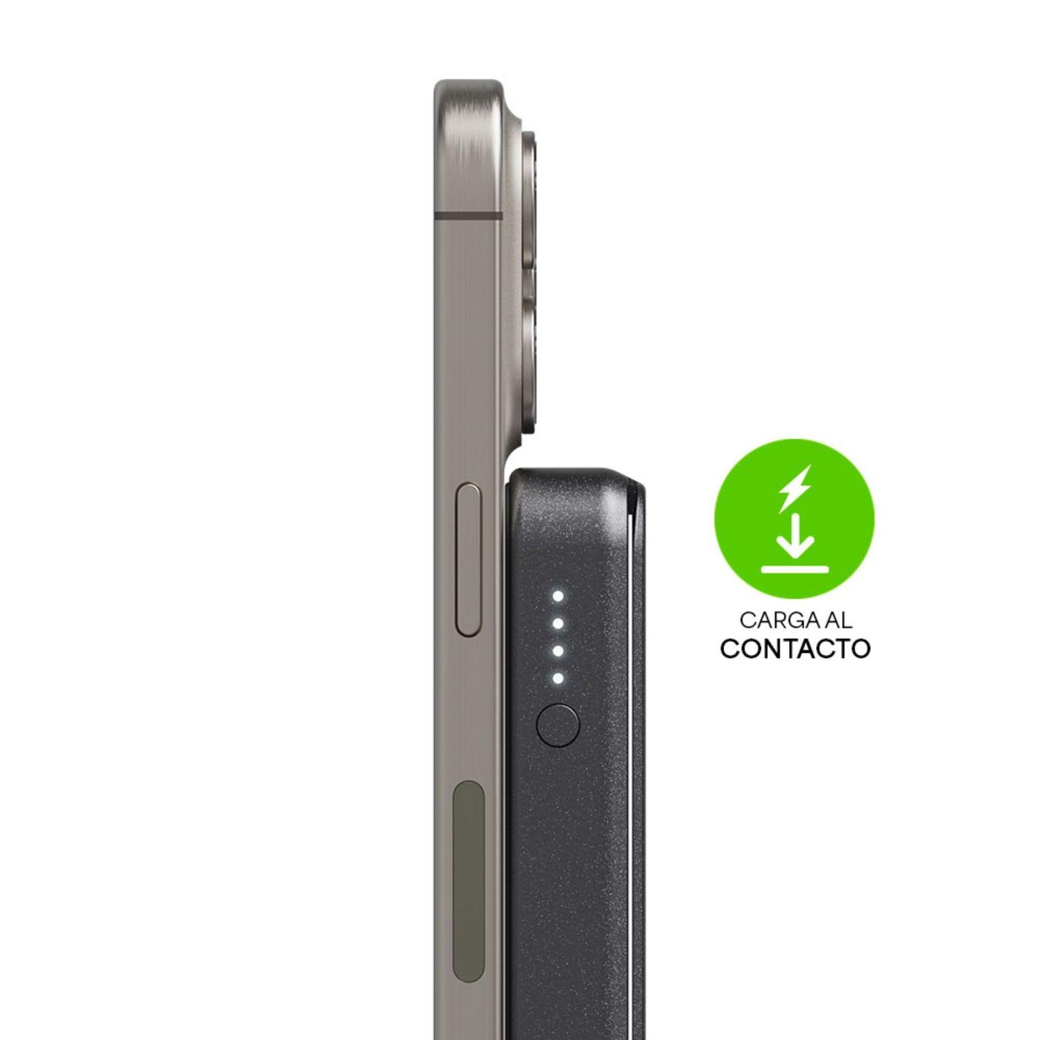 Batería externa mophie 5.000 mAh magnética snap+ con stand-5