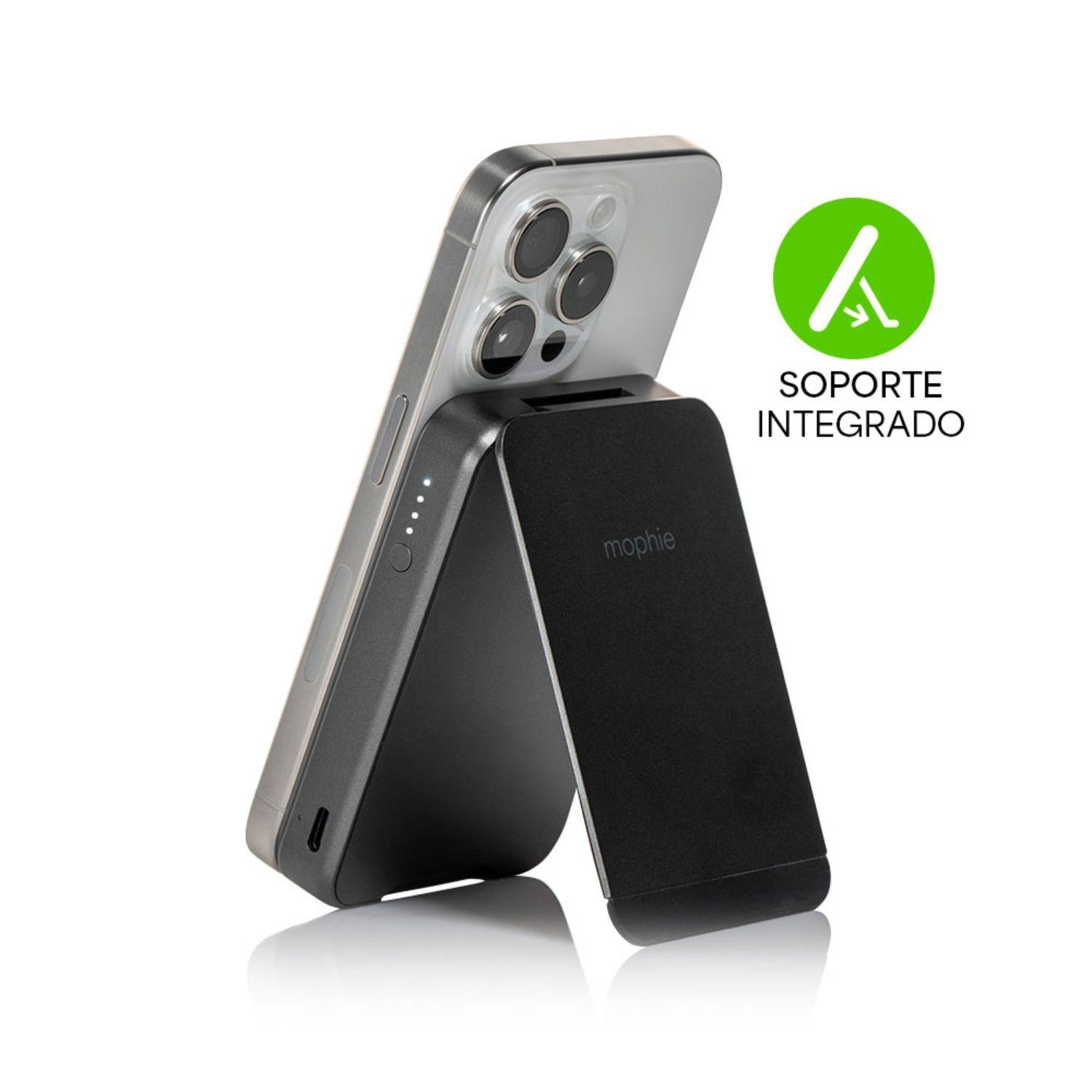 Batería externa mophie 5.000 mAh magnética snap+ con stand-6