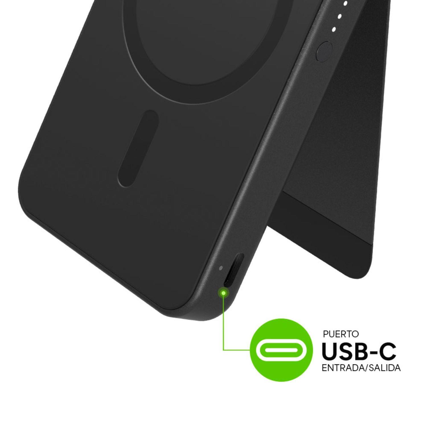Batería externa mophie 5.000 mAh magnética snap+ con stand-8
