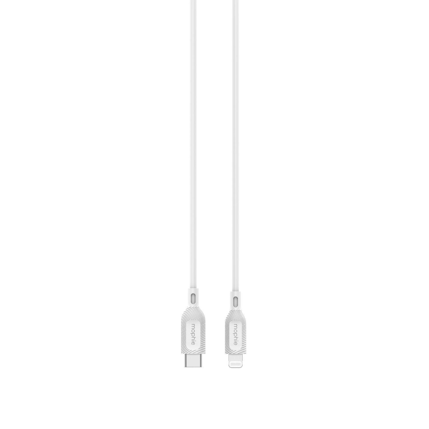 Cable USB-C a Lightning 1m 60W Mophie Blanco-3
