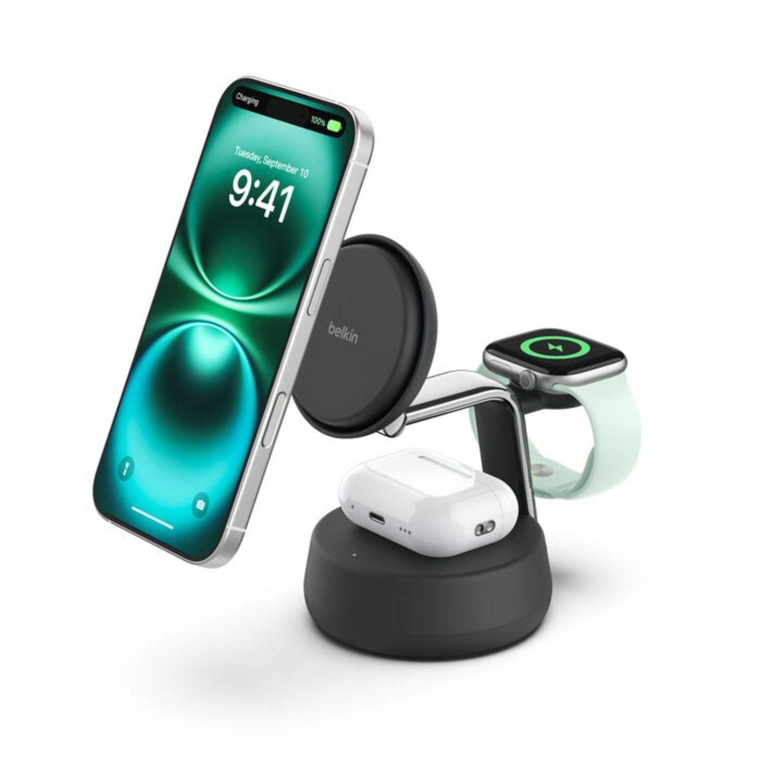 Base de carga 3 en 1 UltraCharge Pro Qi2 25W-0