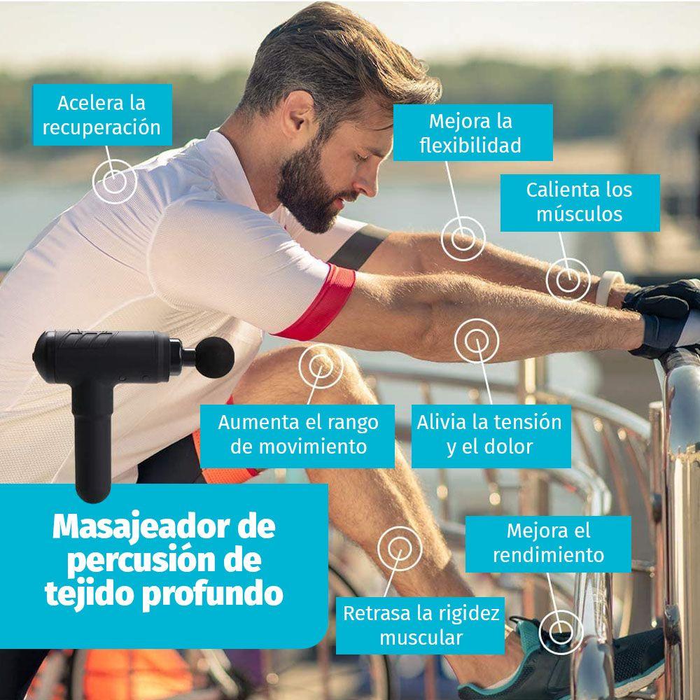 Pistola Masaje De Percusión Profesional Homedics-5